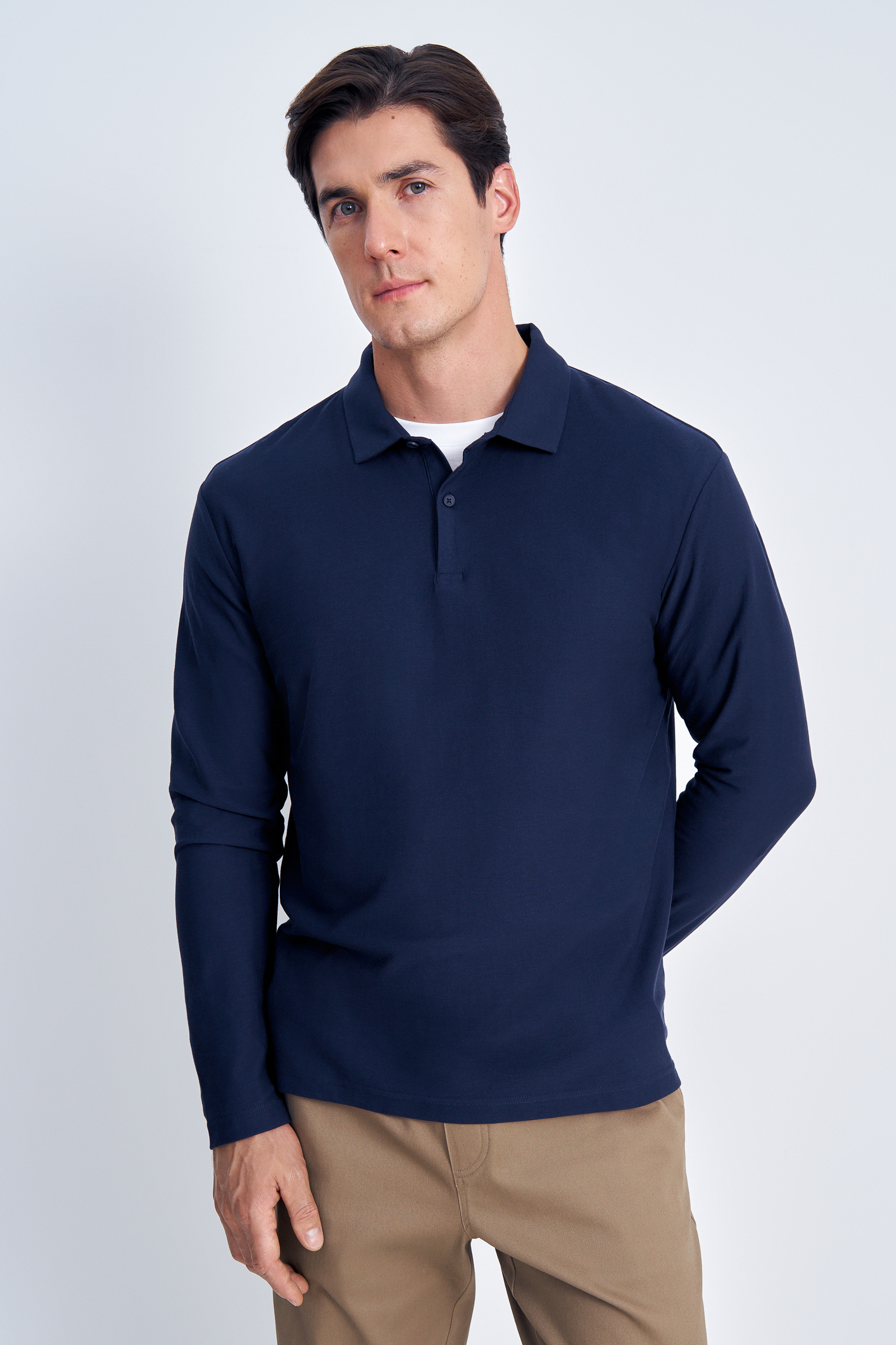 Поло с длинным рукавом из хлопка, 101 cosmic blue, Поло с длинным рукавом из хлопка
Поло с длинным рукавом из хлопка, 101 cosmic blue, Поло с длинным рукавом из хлопка