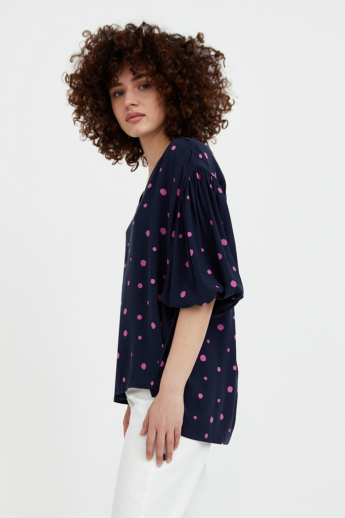 свободная блуза в горох, Темно-синий, свободная блуза в горох
свободная блуза в горох, Темно-синий, свободная блуза в горох