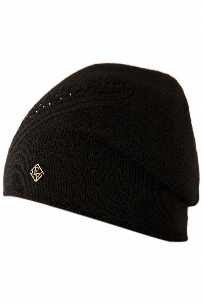 шапка женская Finn-Flare черного цвета