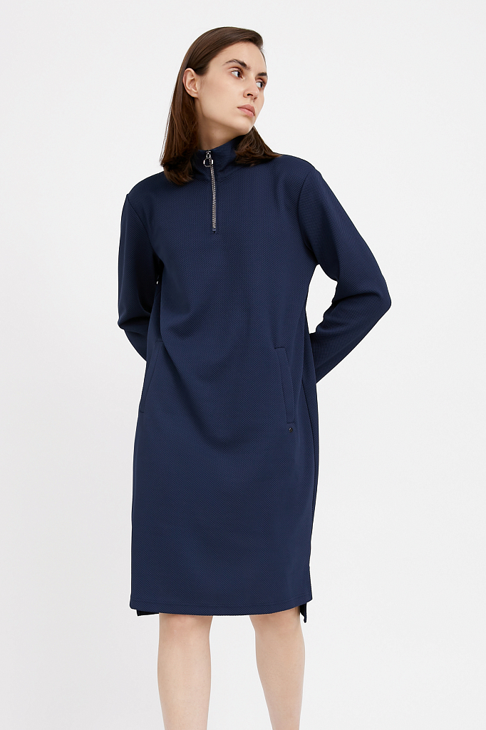 платье женское Finn-Flare темно-синий A20-32044 