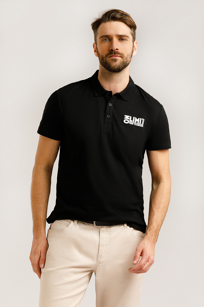 

поло мужское, Черный, поло мужское