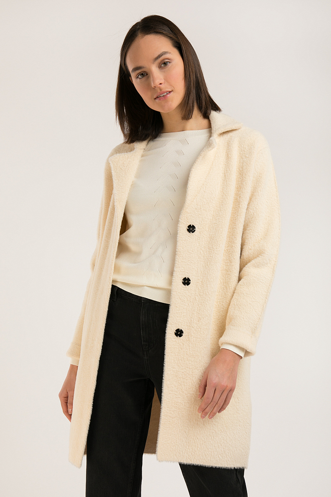 

пальто женское, Молочный, пальто женское