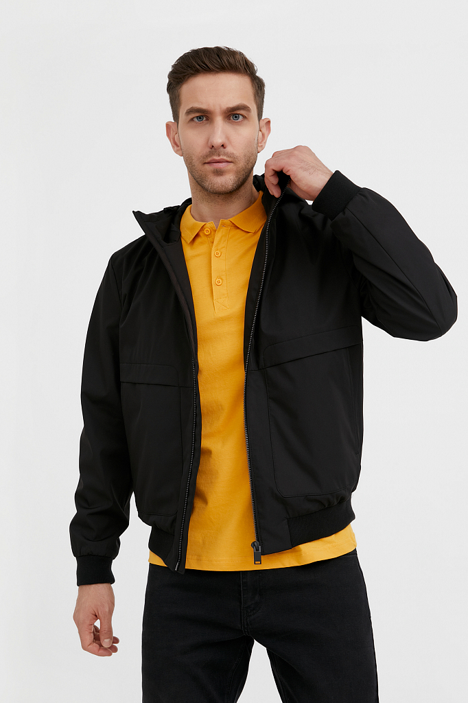 куртка мужская Finn-Flare черного цвета