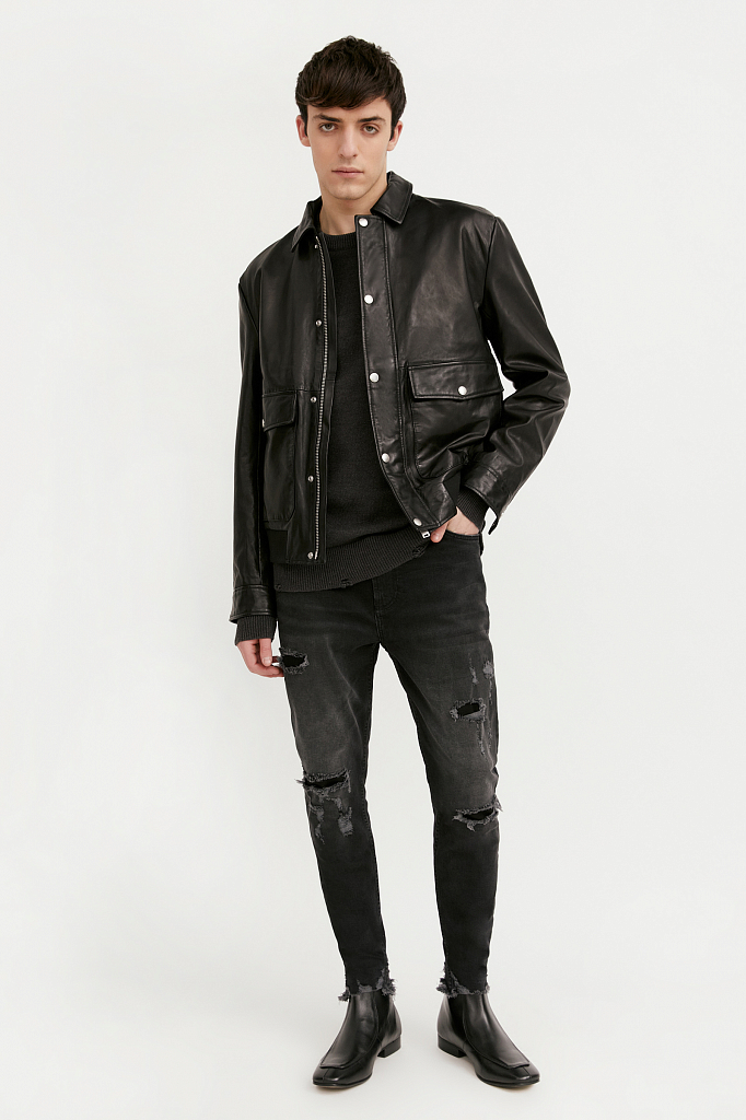 куртка мужская Finn-Flare черного цвета