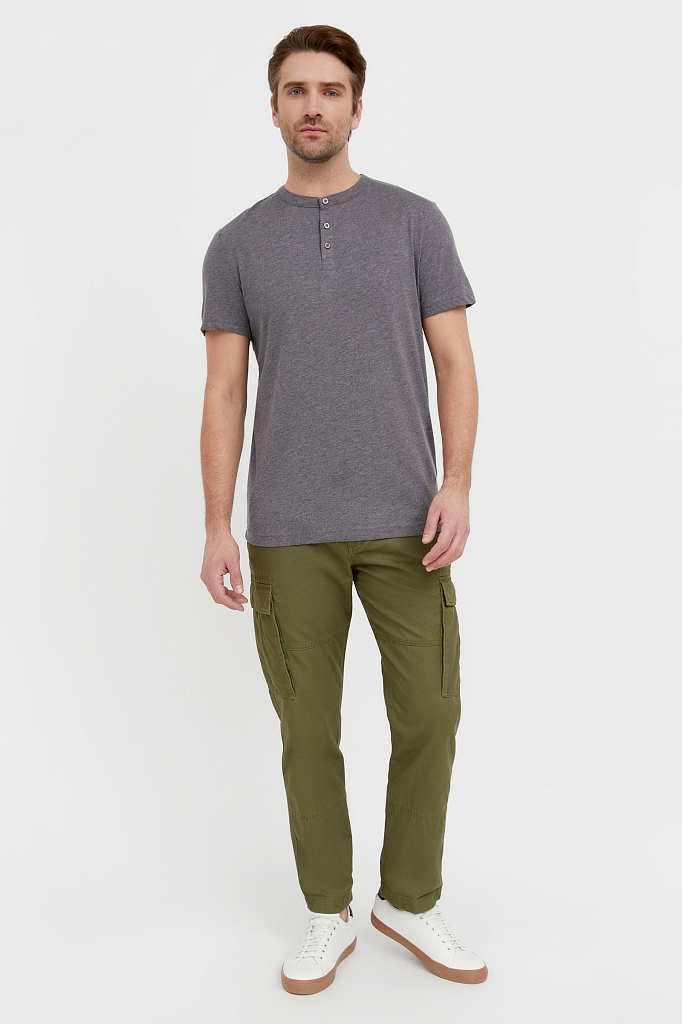 

футболка мужская, Серый меланж, футболка мужская