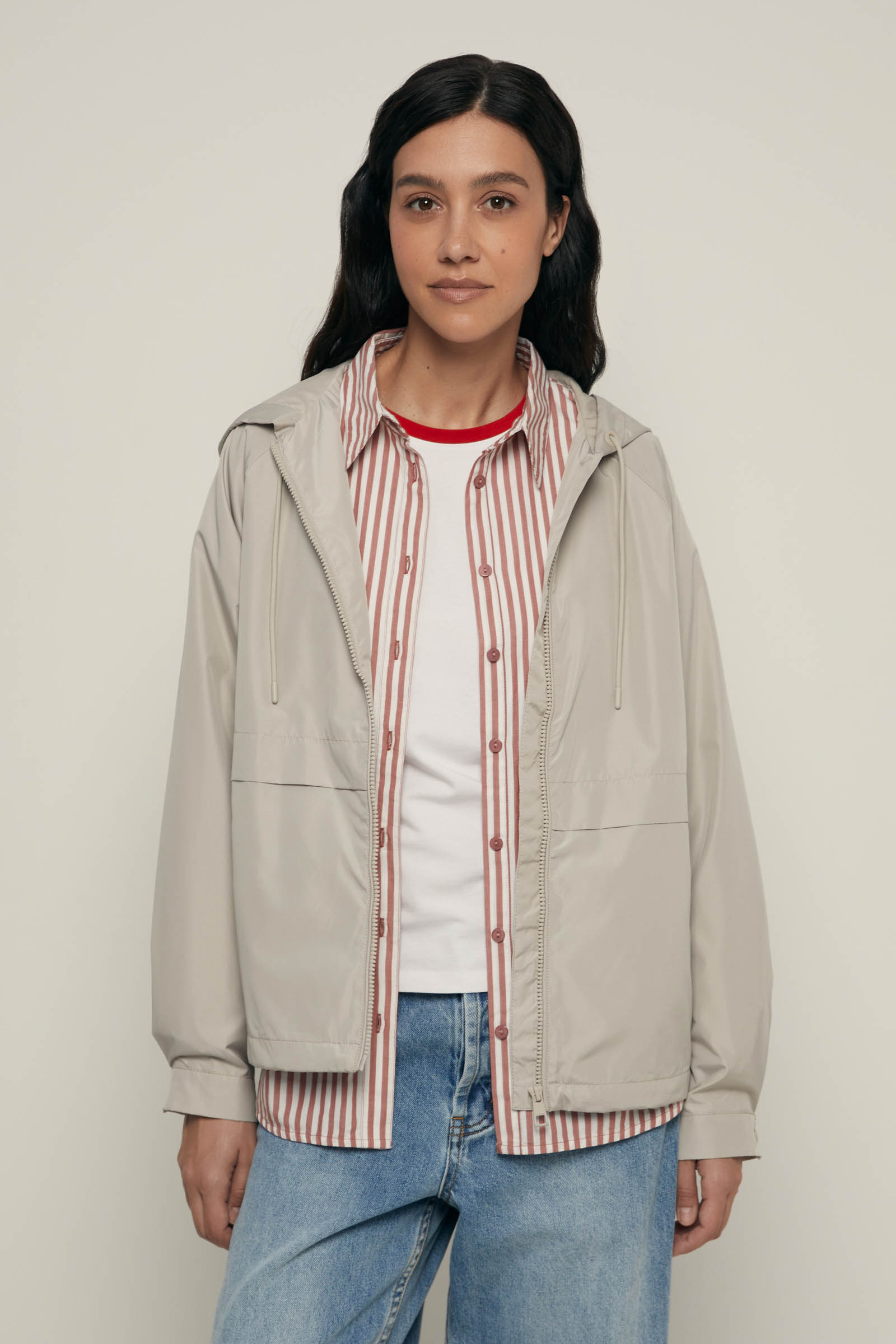 

Ветровка с капюшоном на молнии, 200 black, Ветровка с капюшоном на молнии