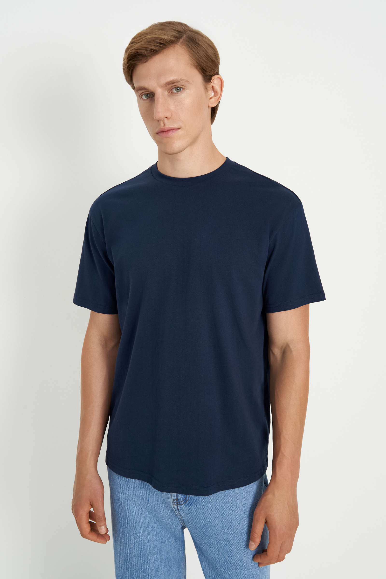 Футболка Finn Flare свободного силуэта, синий, арт. BAS-200151