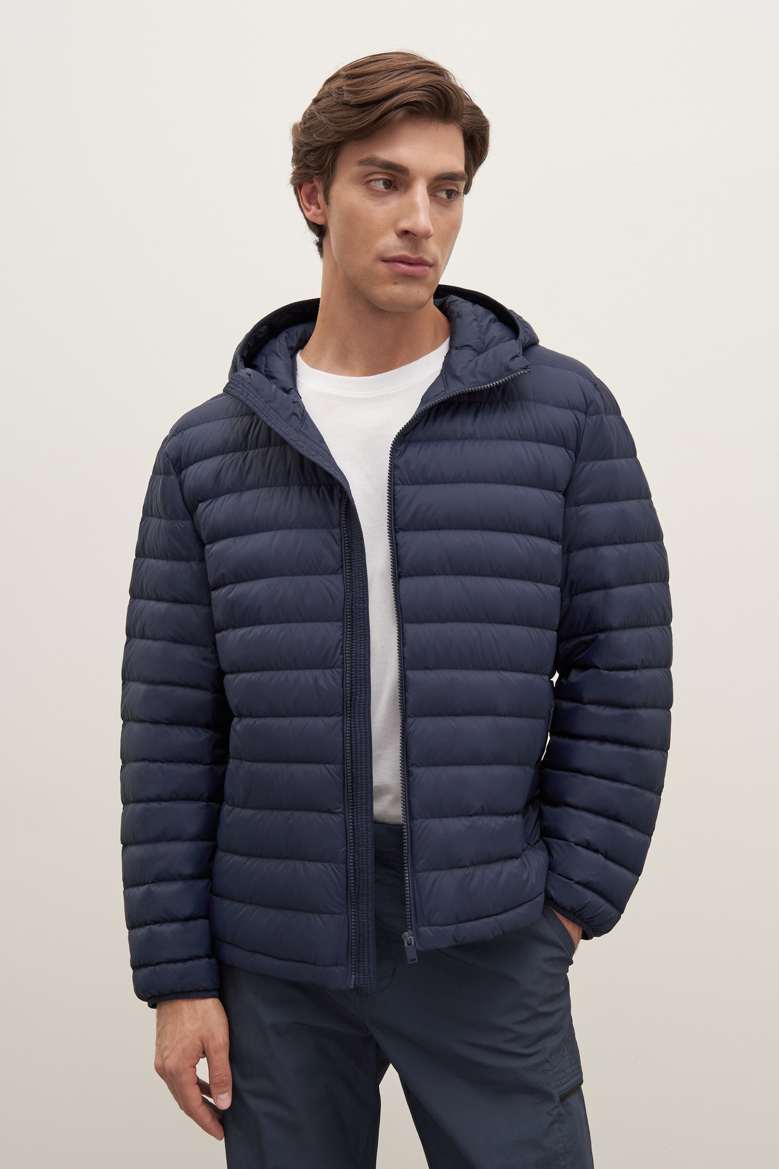 

Пуховик с капюшоном, 101 cosmic blue, Пуховик с капюшоном