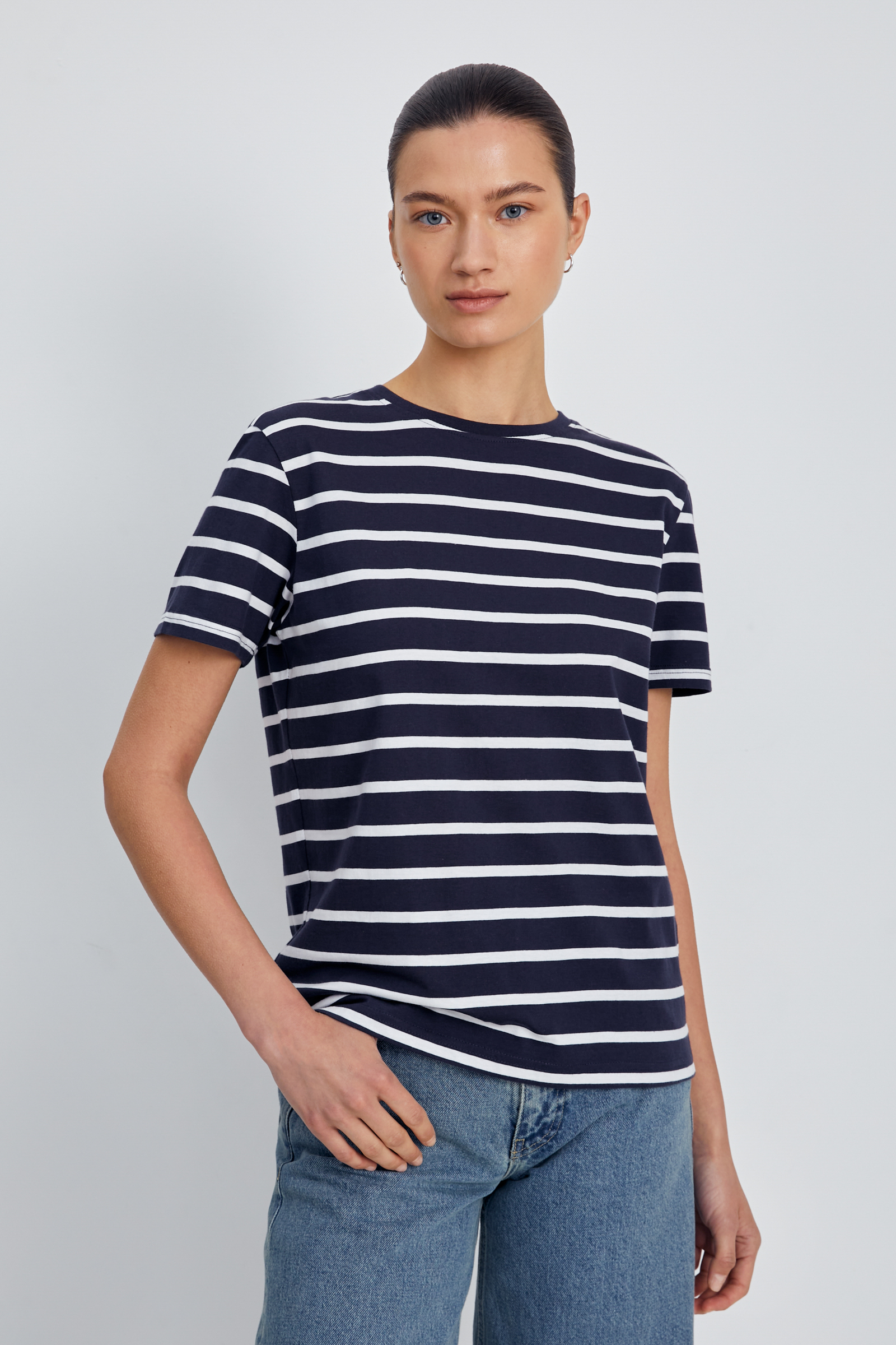 

Футболка из хлопка с коротким рукавом, 101 mc cosmic blue, Футболка из хлопка с коротким рукавом