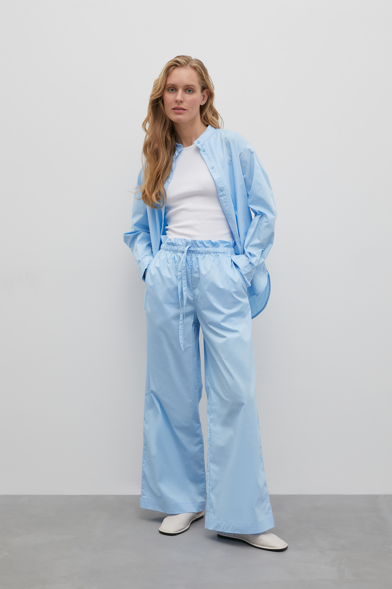 

Брюки свободного кроя, 117 crystal blue, Брюки свободного кроя