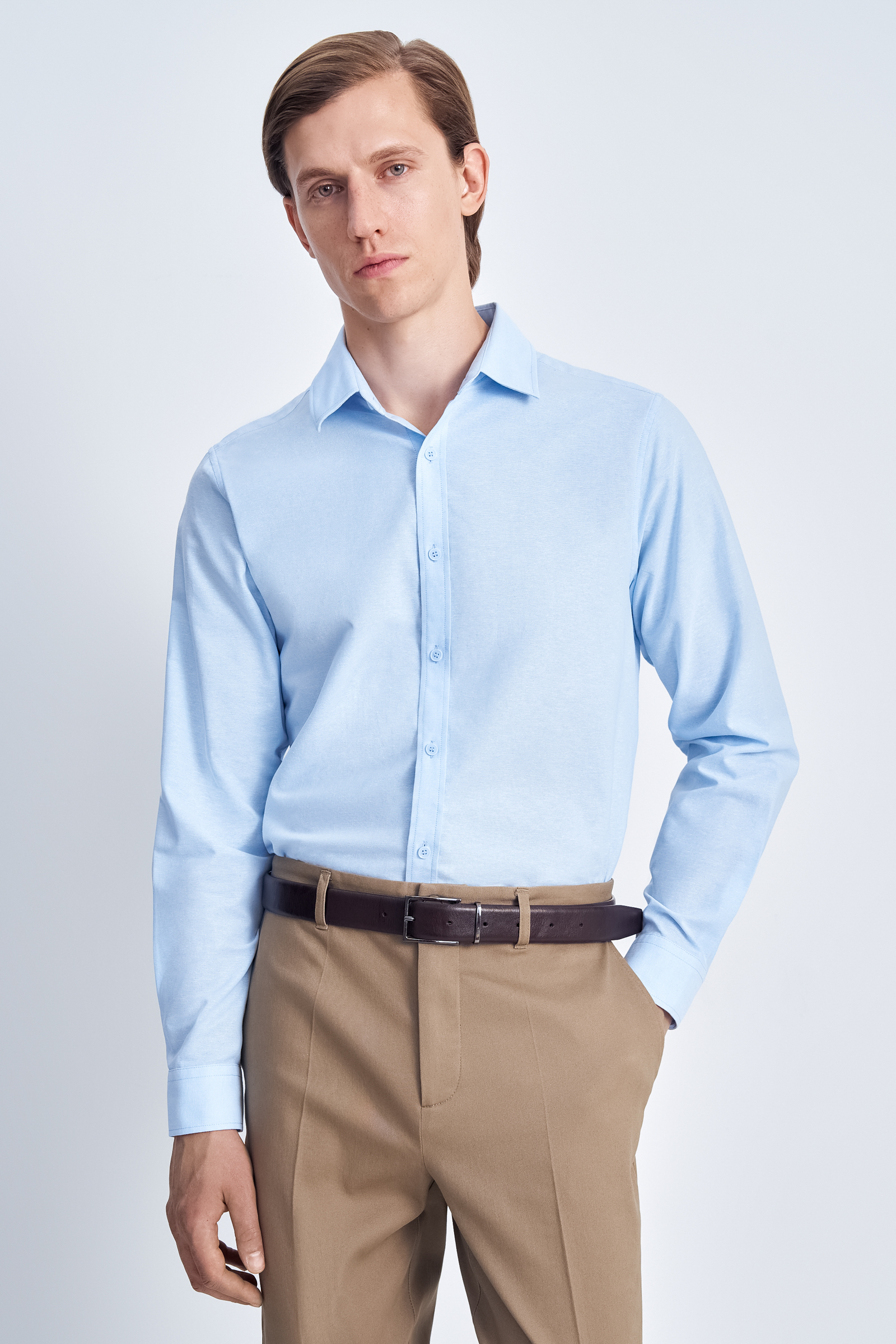 Рубашка FINN FLARE, голубой, арт. BAS-200144