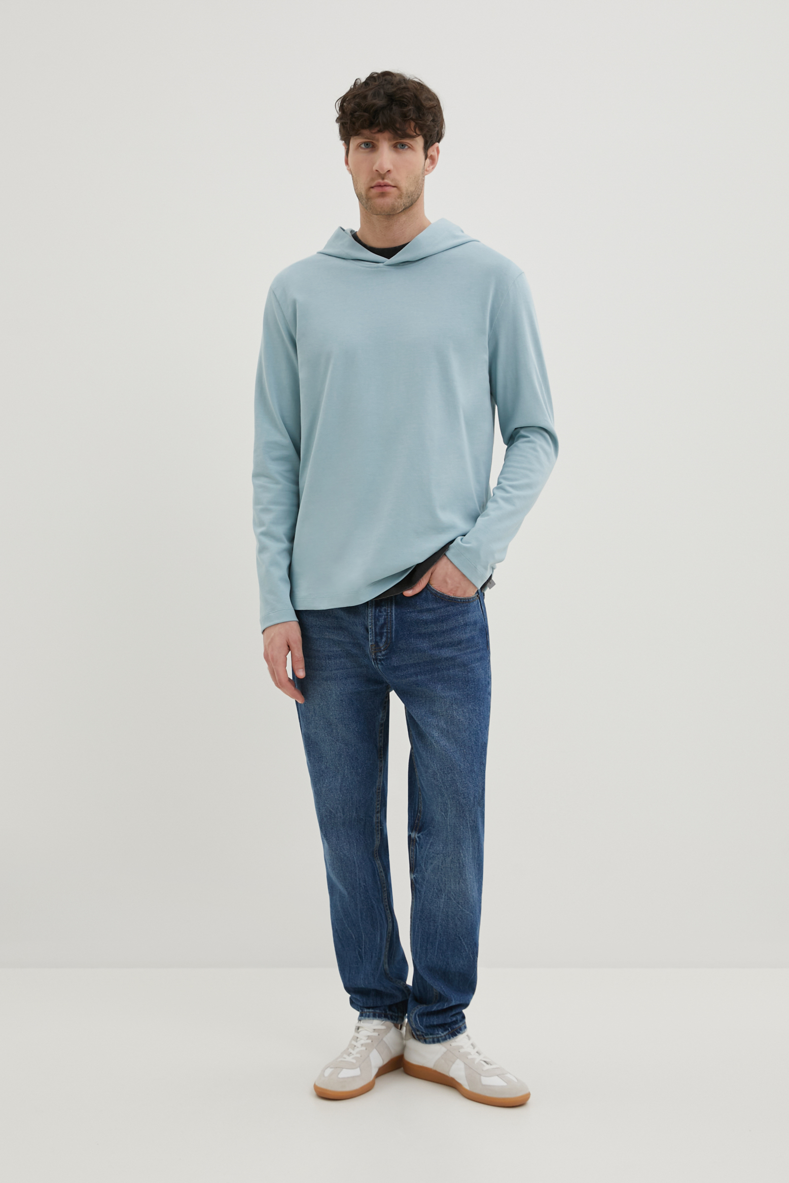 Худи с капюшоном из хлопка