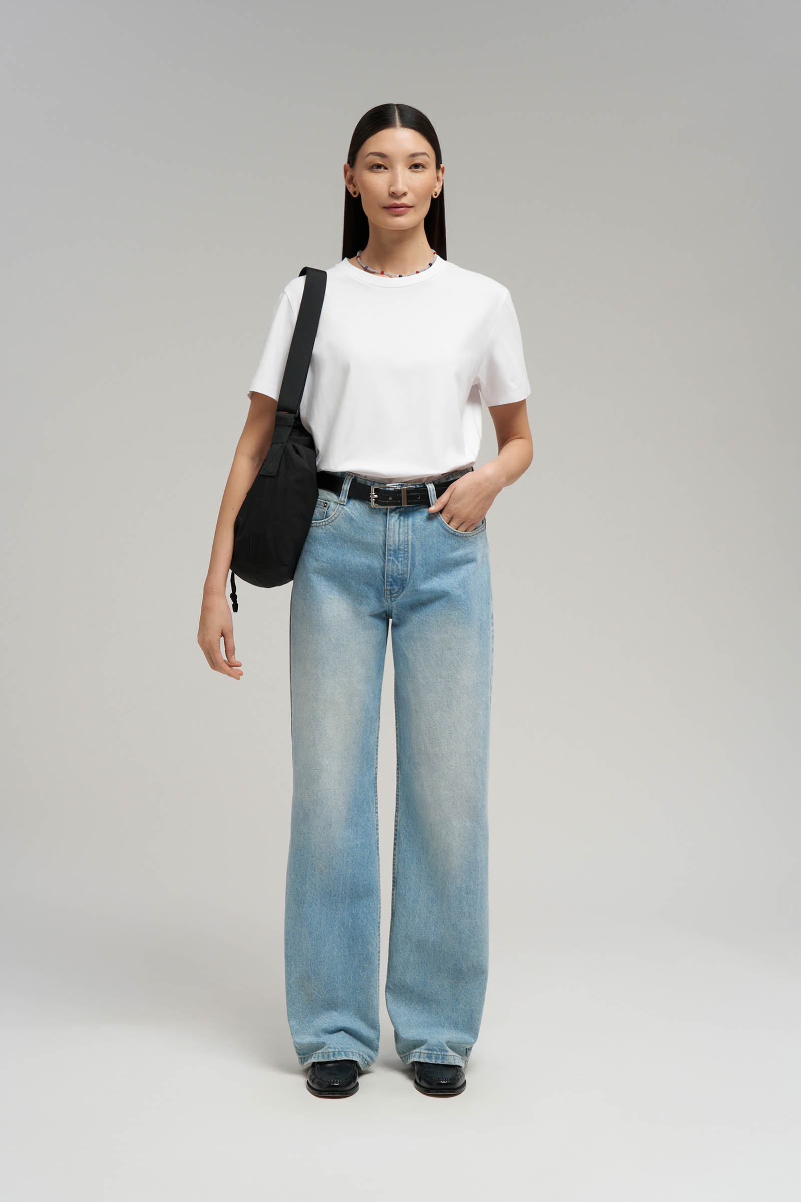 Футболка FINN FLARE regular fit из джерси, 201 white, арт. BAS-100197