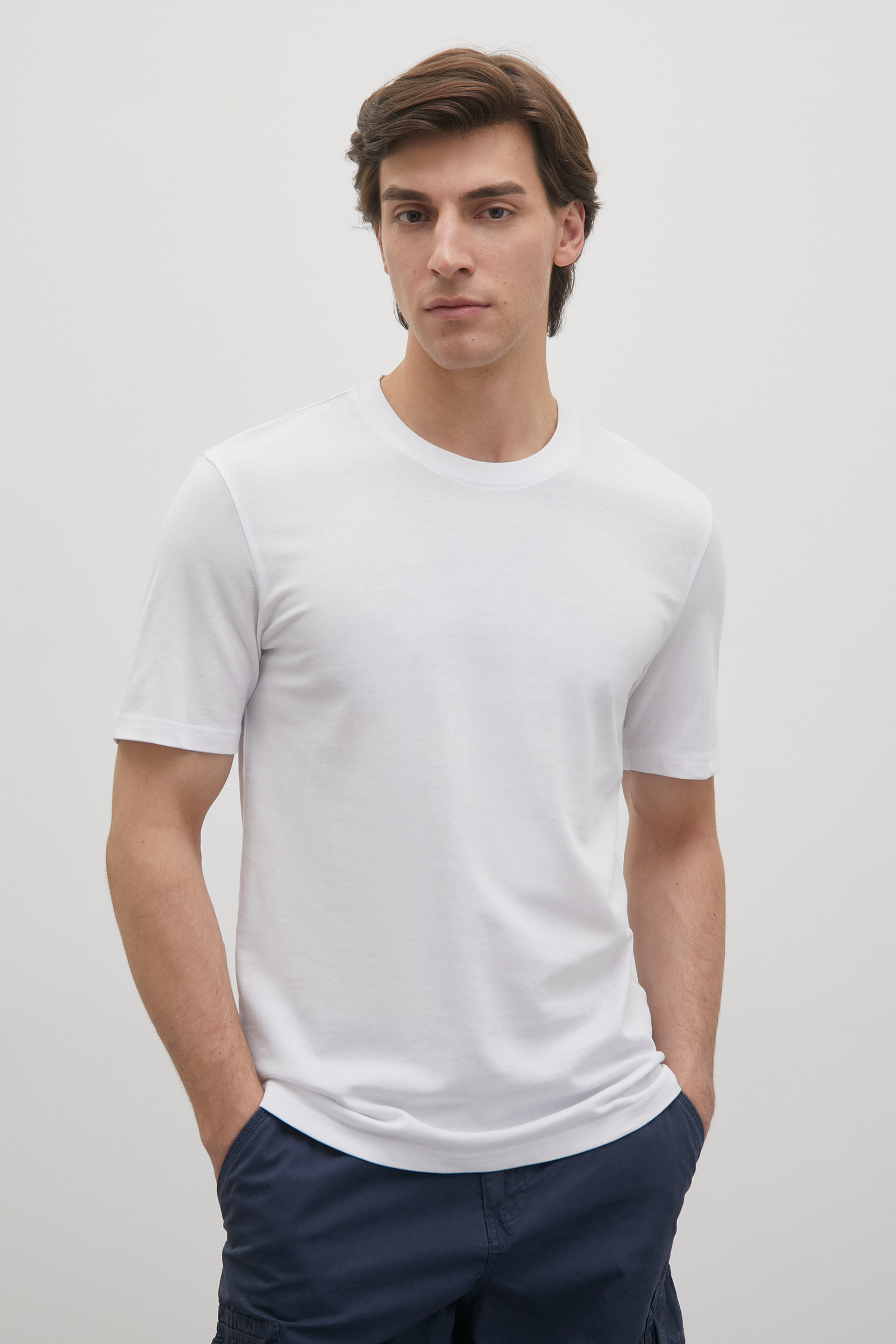 футболка мужская Finn-Flare белый BAS-20010 