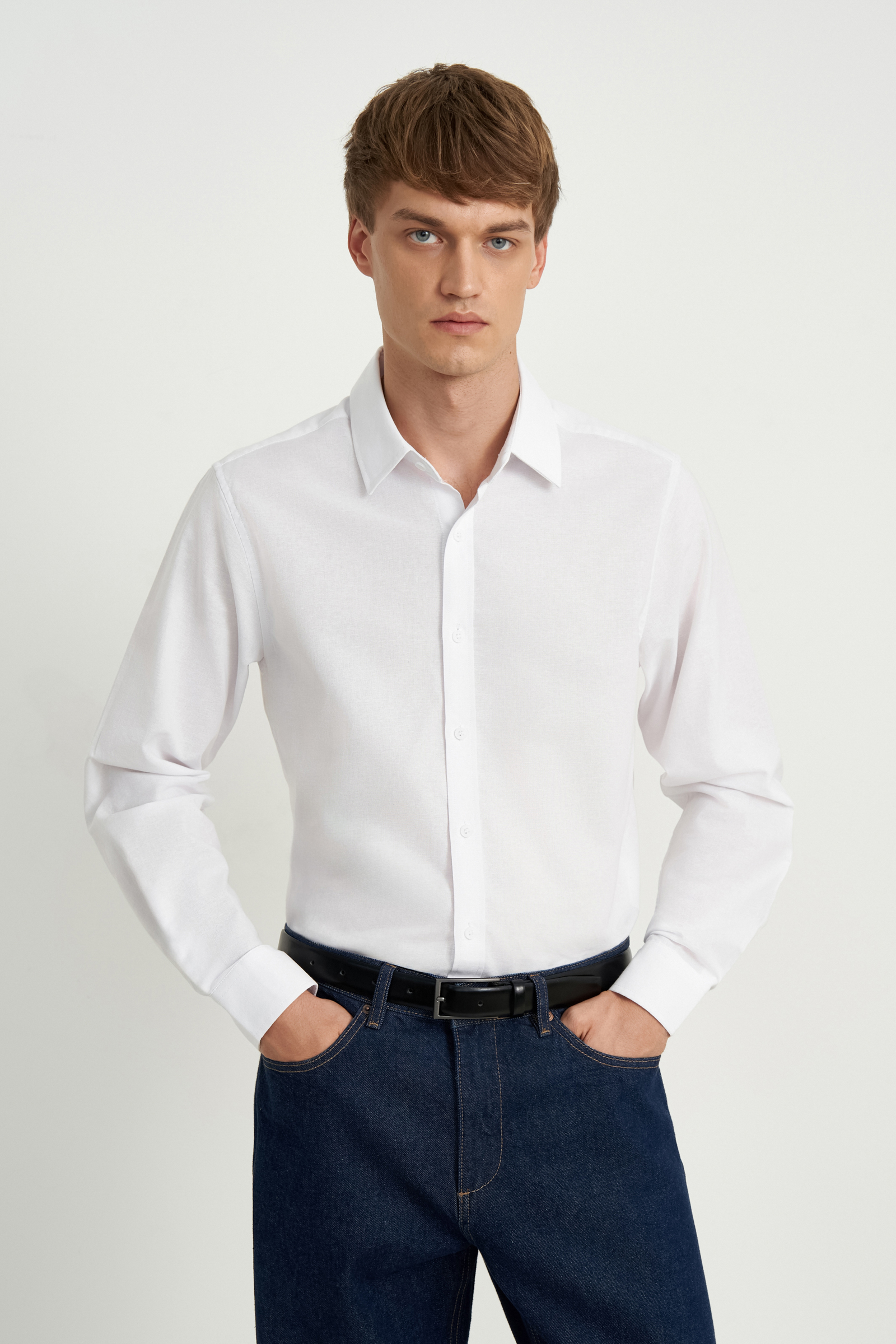 

Рубашка из хлопка, 201 white, Рубашка из хлопка