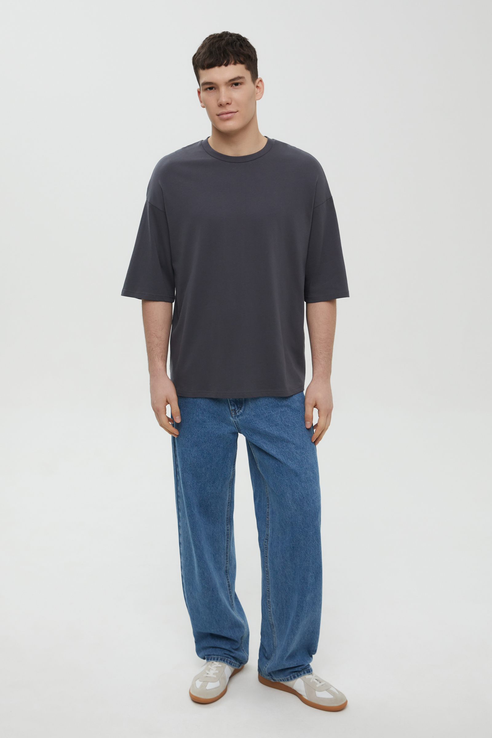 Футболка унисекс из хлопка оверсайз силуэта