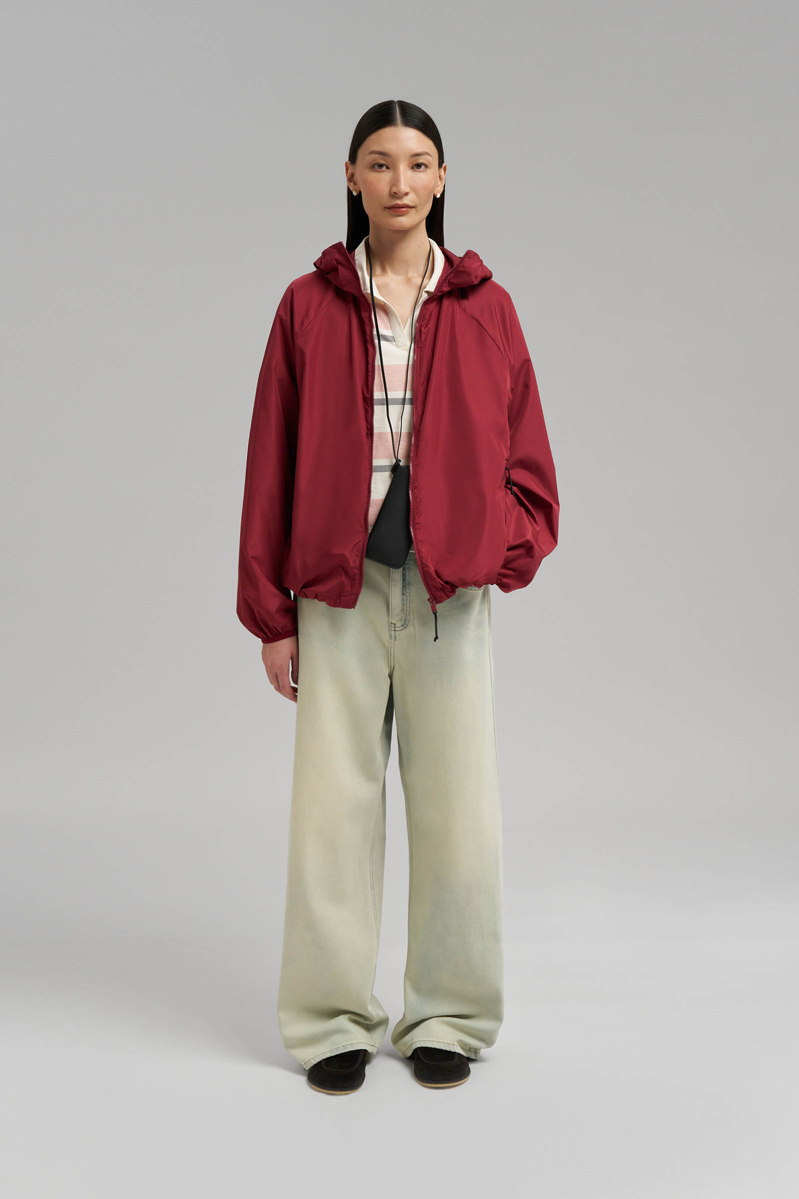 Ветровка женская Finn Flare с водоотталкивающей пропиткой, бордовый, арт. BAS-100210