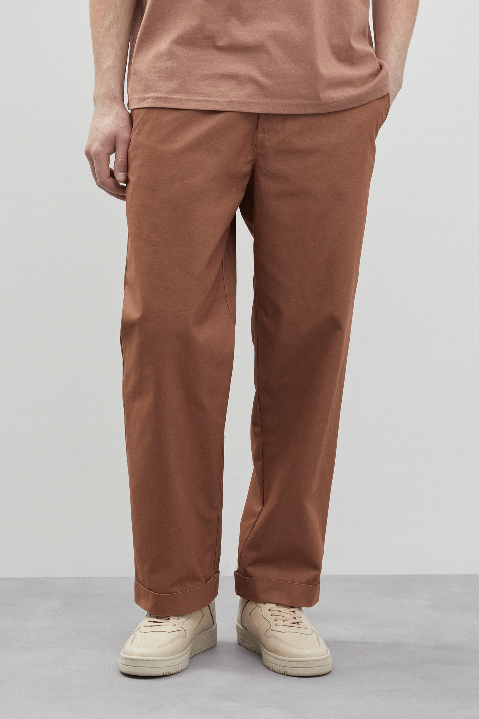 Базовые брюки с отворотами