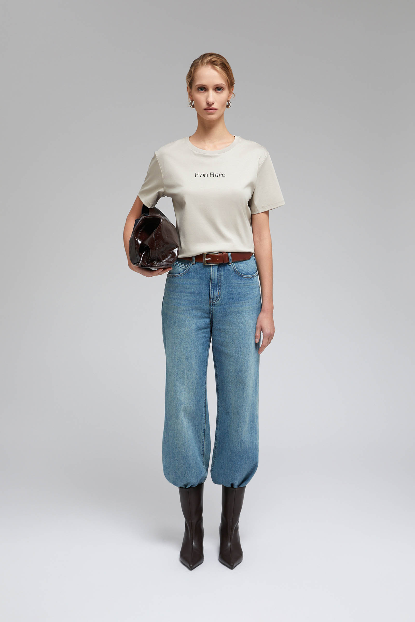 

Футболка из мерсеризованного хлопка с принтом, 713 grain, Футболка из мерсеризованного хлопка с принтом