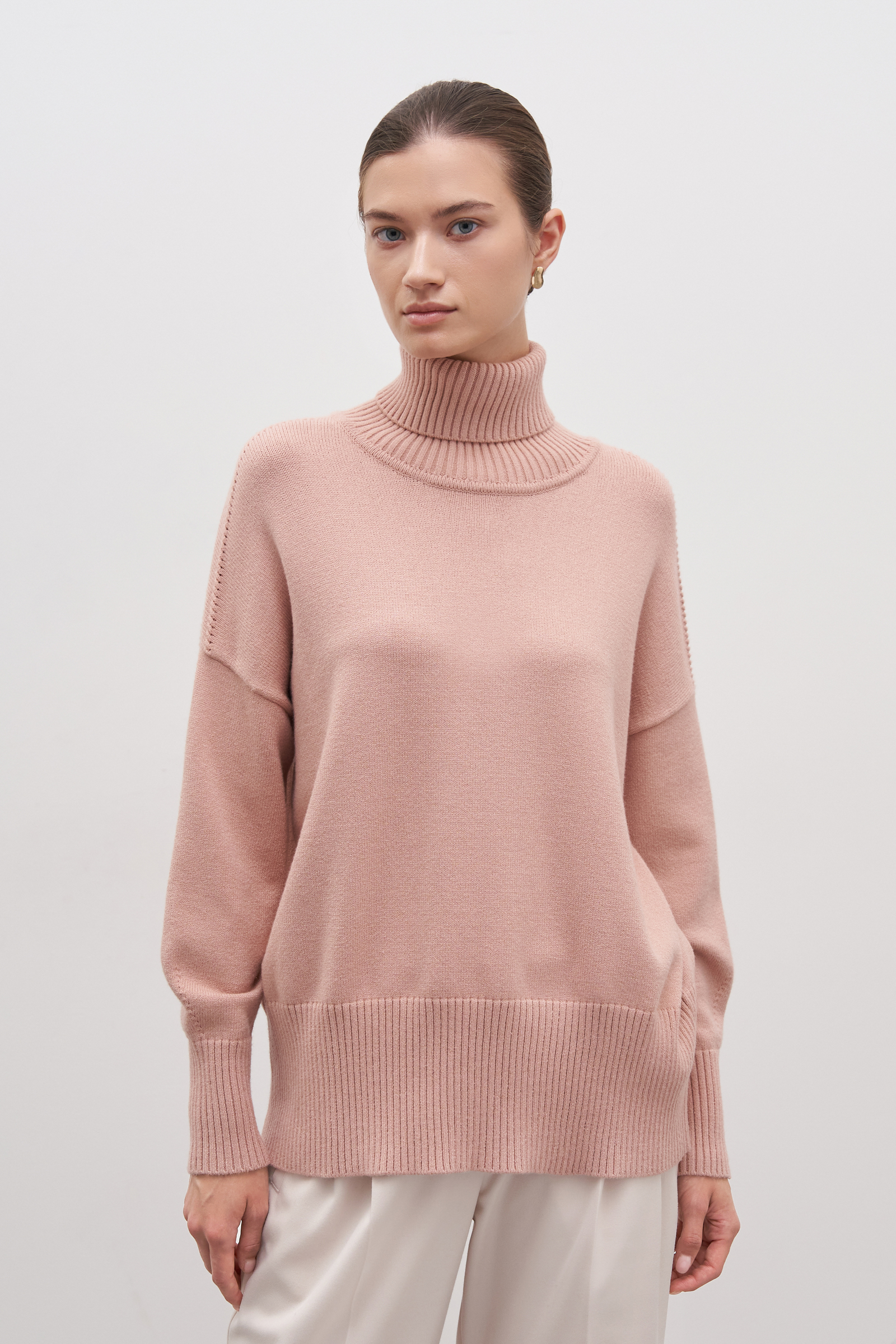 

Трикотажный женский джемпер с вискозой, 718 praline, Трикотажный женский джемпер с вискозой