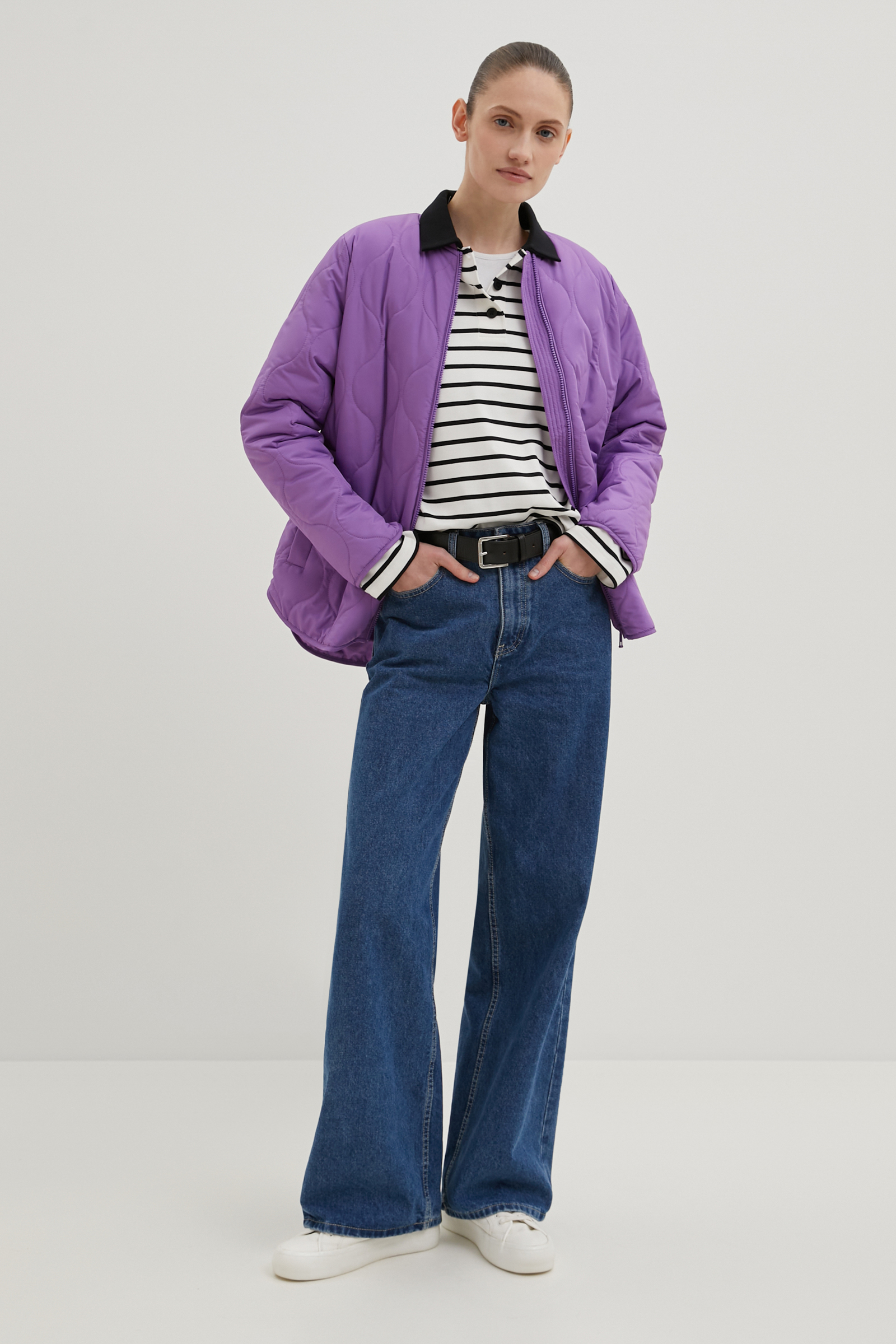 Куртка утепленная с воротником-стойкой