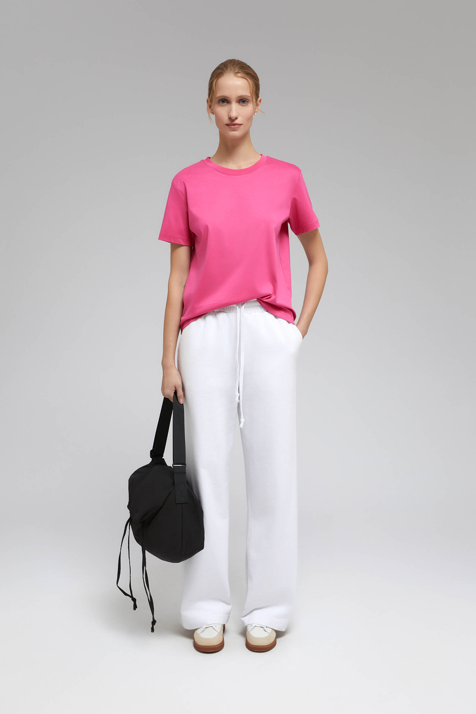 Футболка FINN FLARE из мерсеризованного хлопка, розовый, арт. BAS-100161