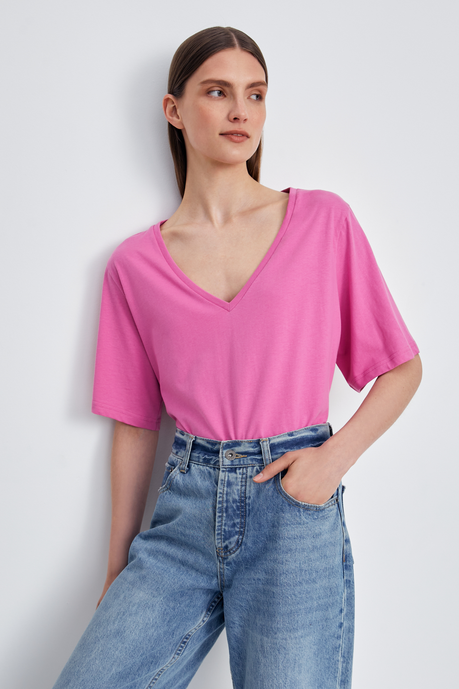 Футболка из хлопка с коротким рукавом