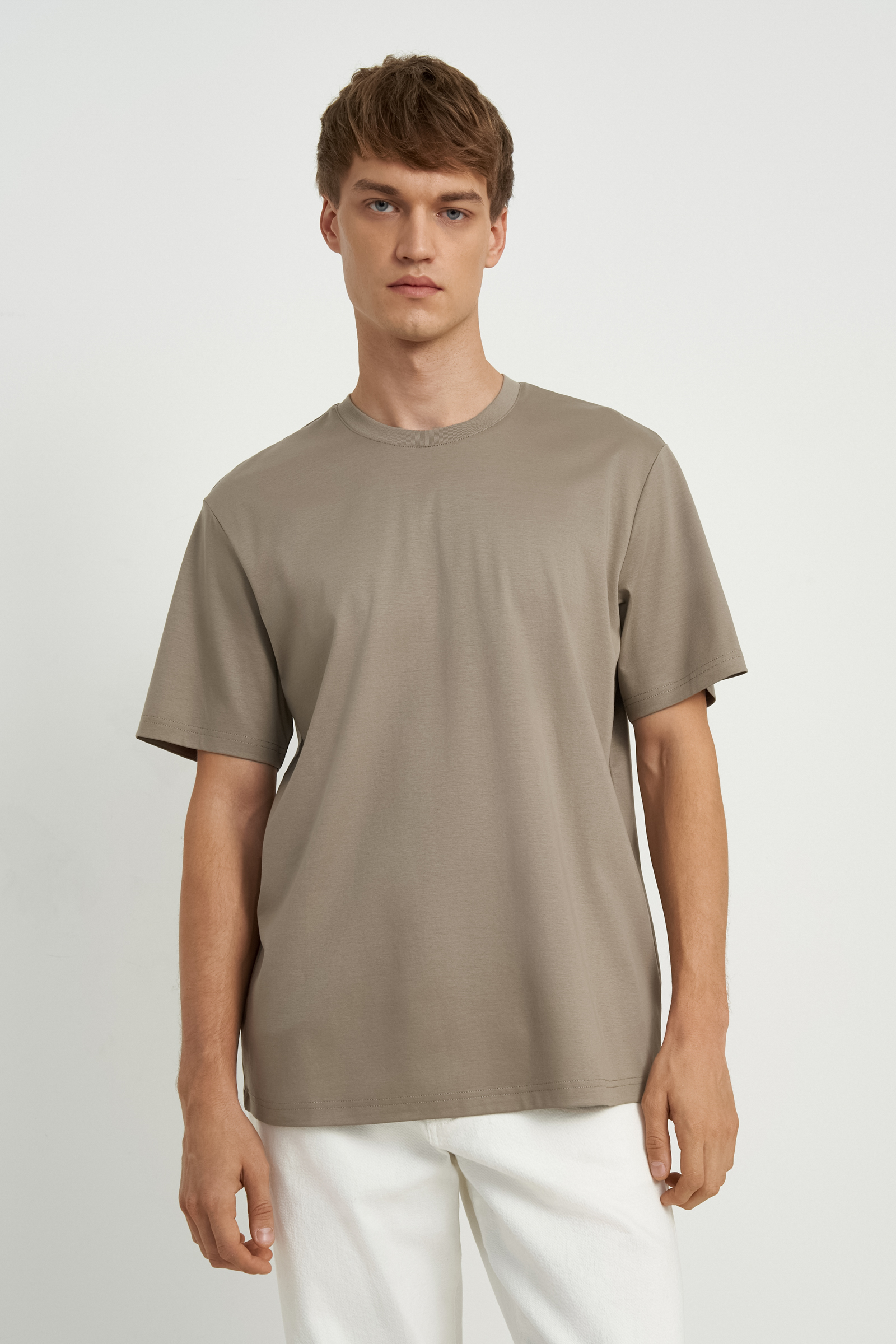 Футболка Finn Flare прямого кроя, бежевый, арт. BAS-200121