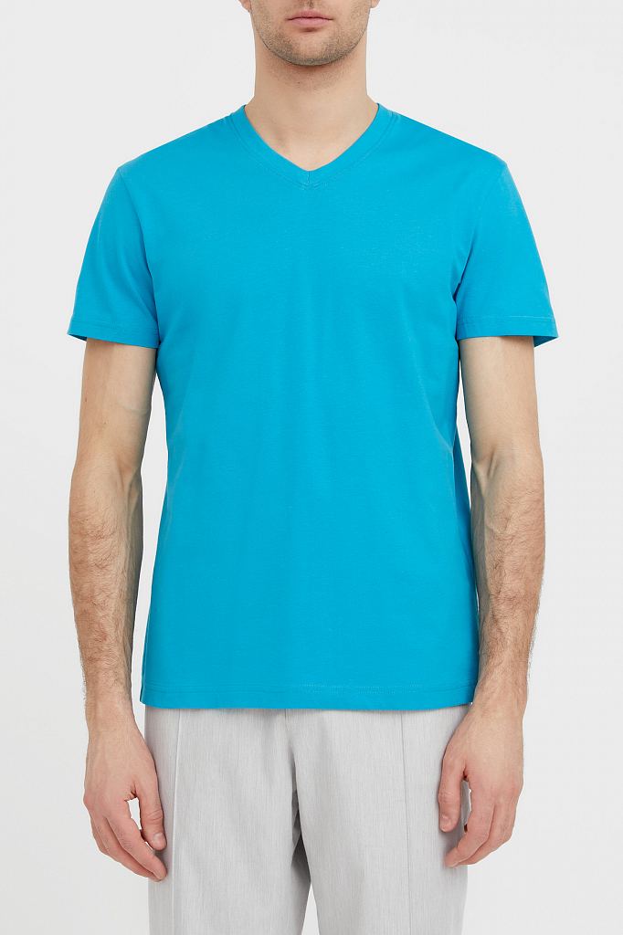 футболка мужская Finn-Flare темно-бирюзового цвета