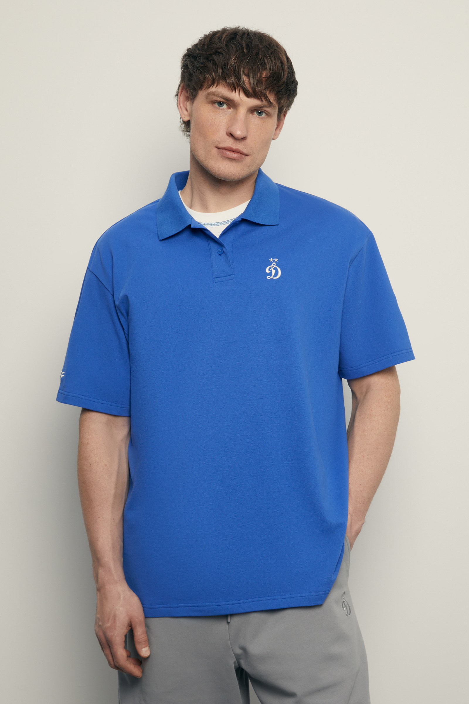 

Поло с принтом из коллаборации с Динамо, 103 marine, Поло с принтом из коллаборации с Динамо