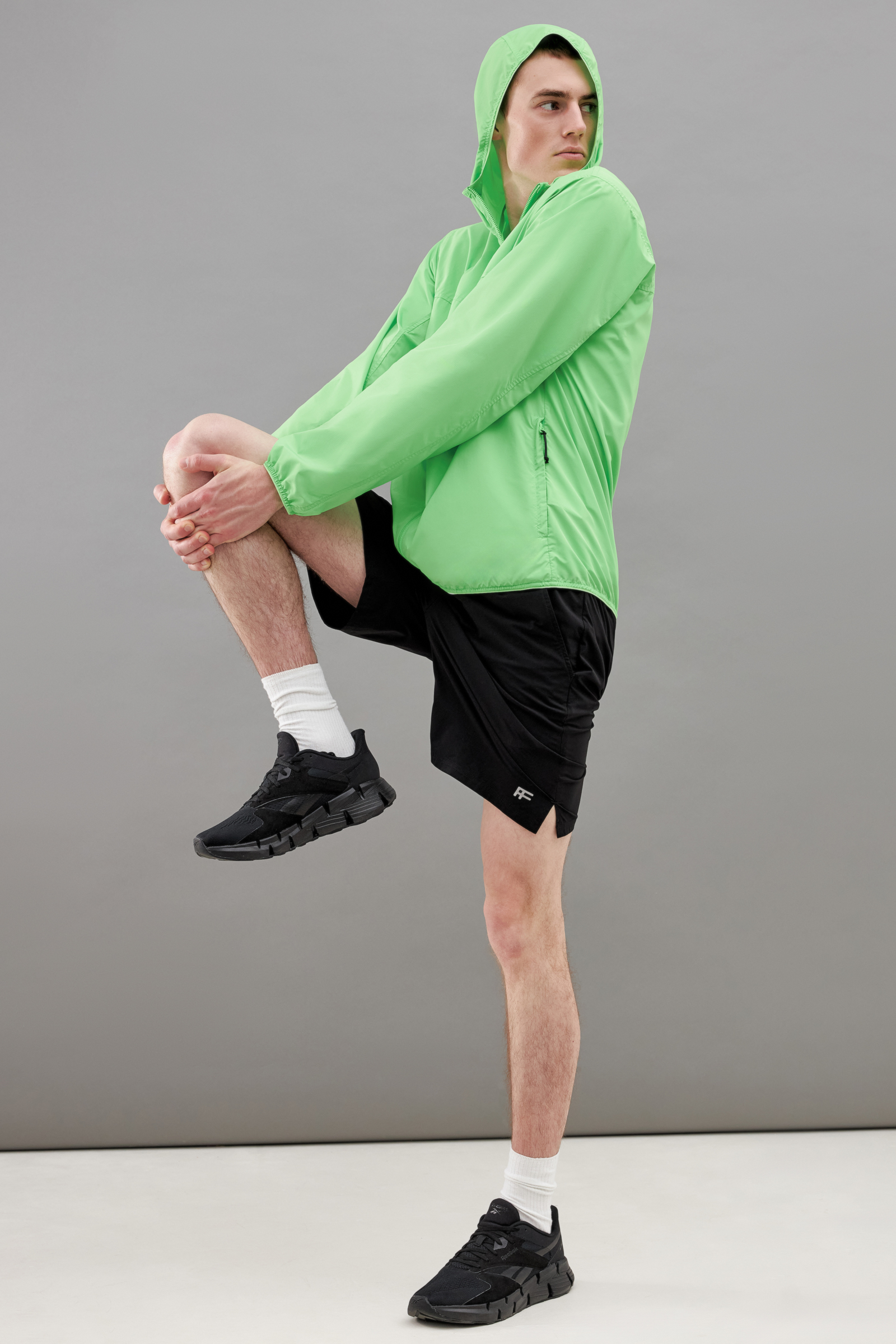 Ветровка FINN FLARE с капюшоном, 572 neon light green, арт. CSF27009
