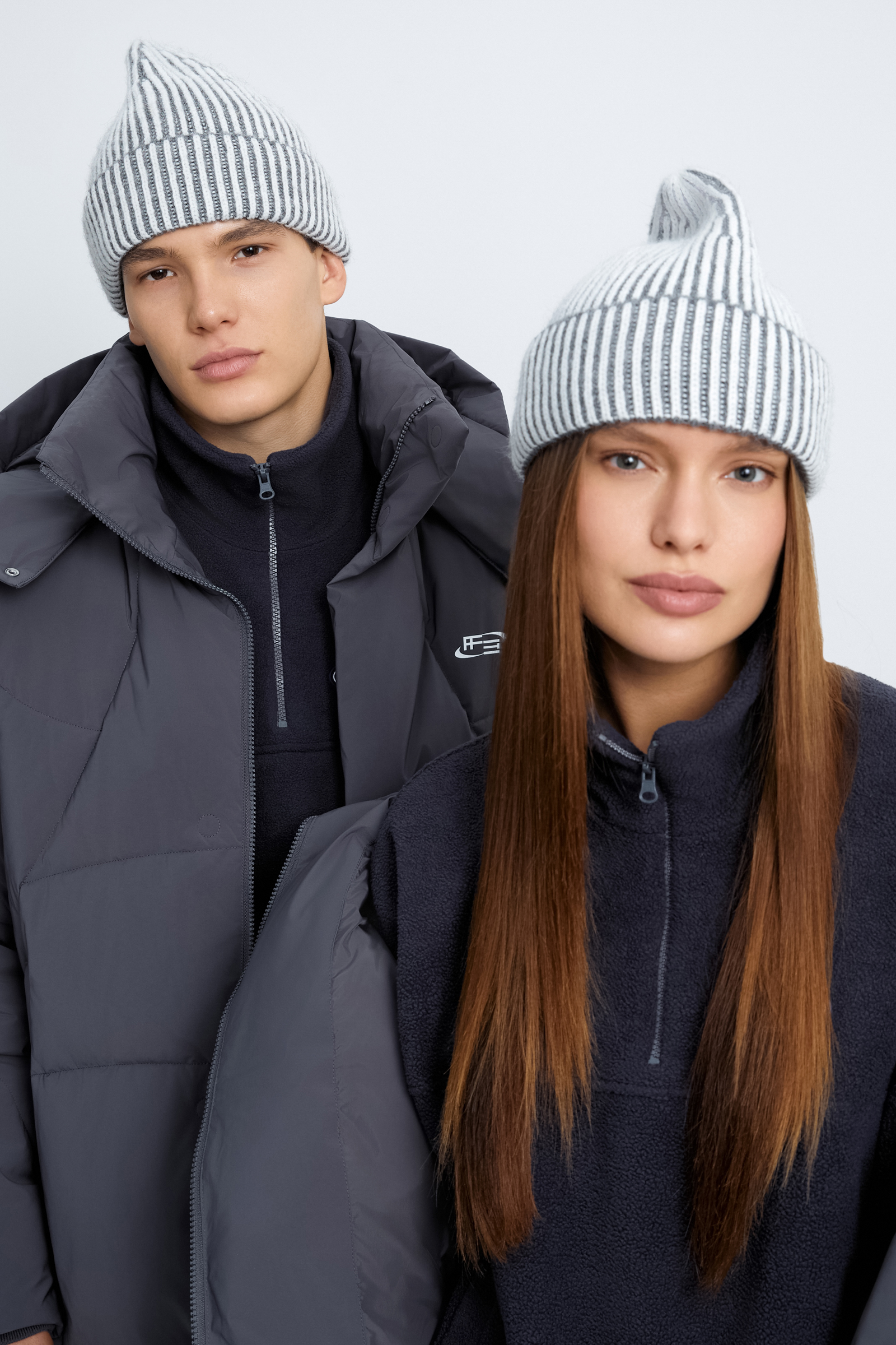 Вязаная шапка Finn Flare x Maneken, серый, арт. CWE97102