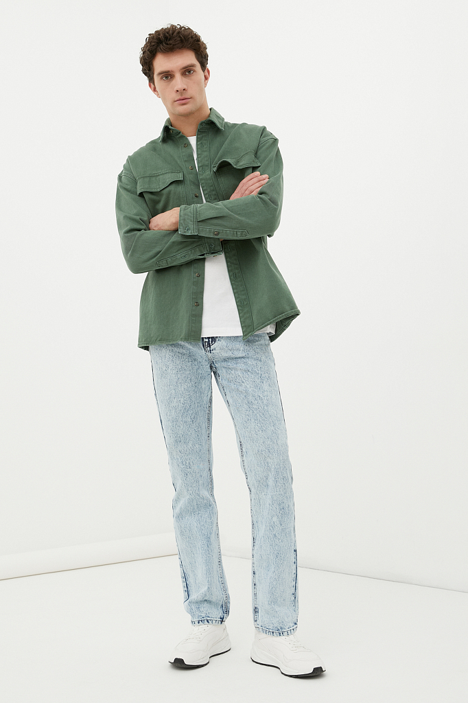 

Классические прямые мужские джинсы straight fit Finn-Flare, Классические прямые мужские джинсы straight fit