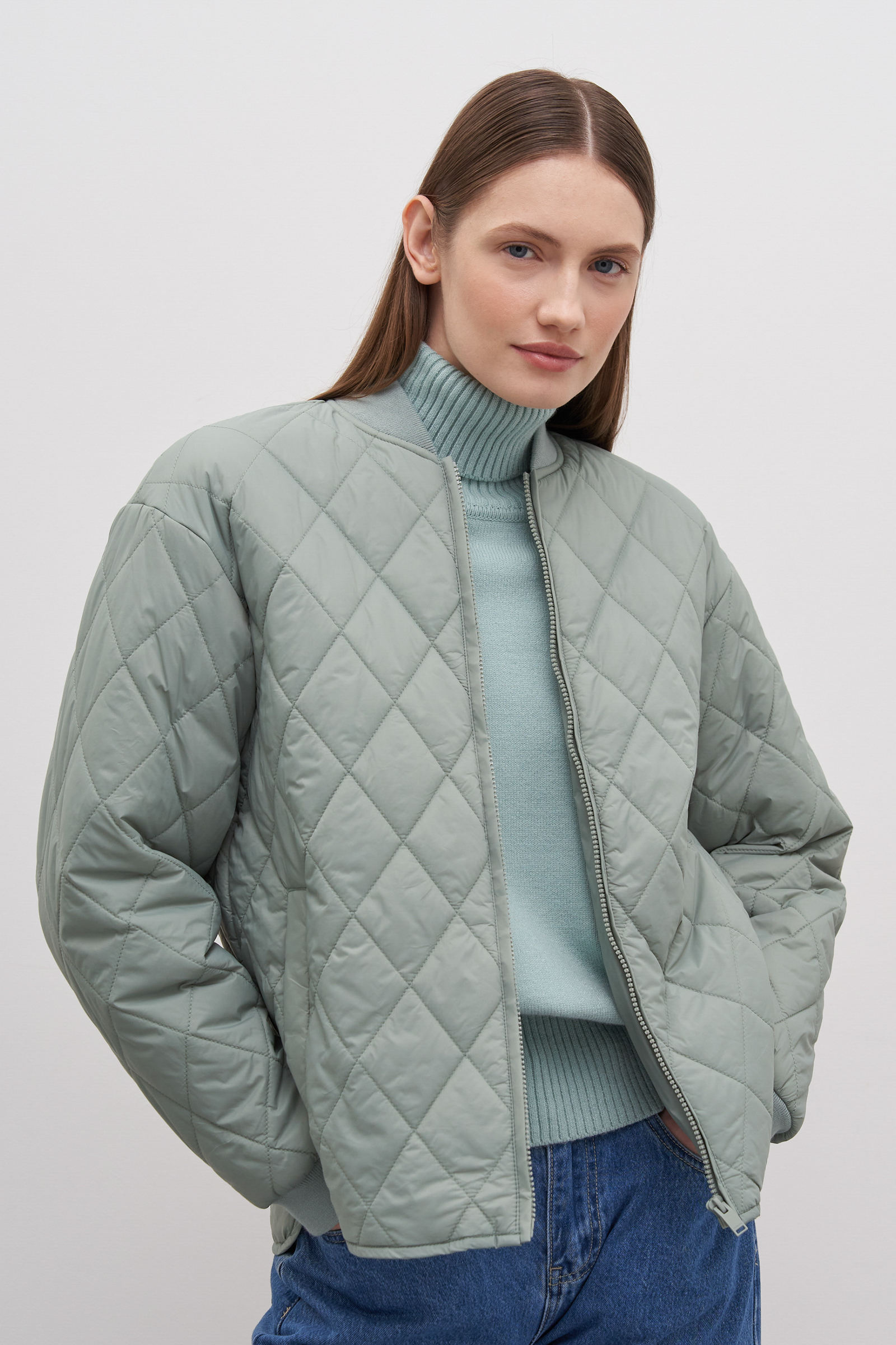 

Утепленная стеганая женская куртка, 504 caliste, Утепленная стеганая женская куртка