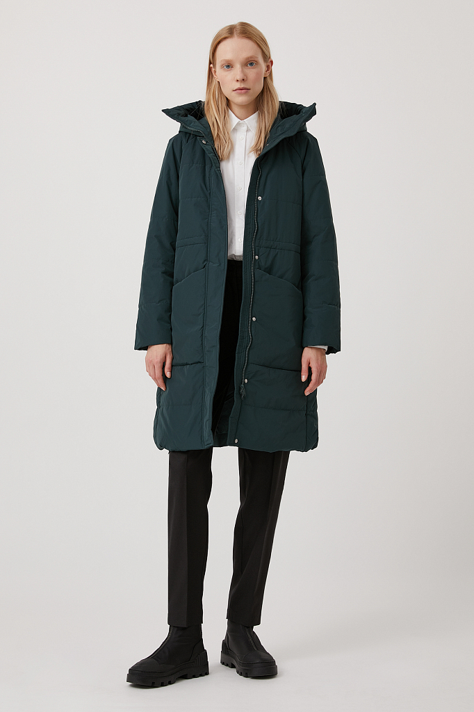 Полупальто утепленное А-силуэта