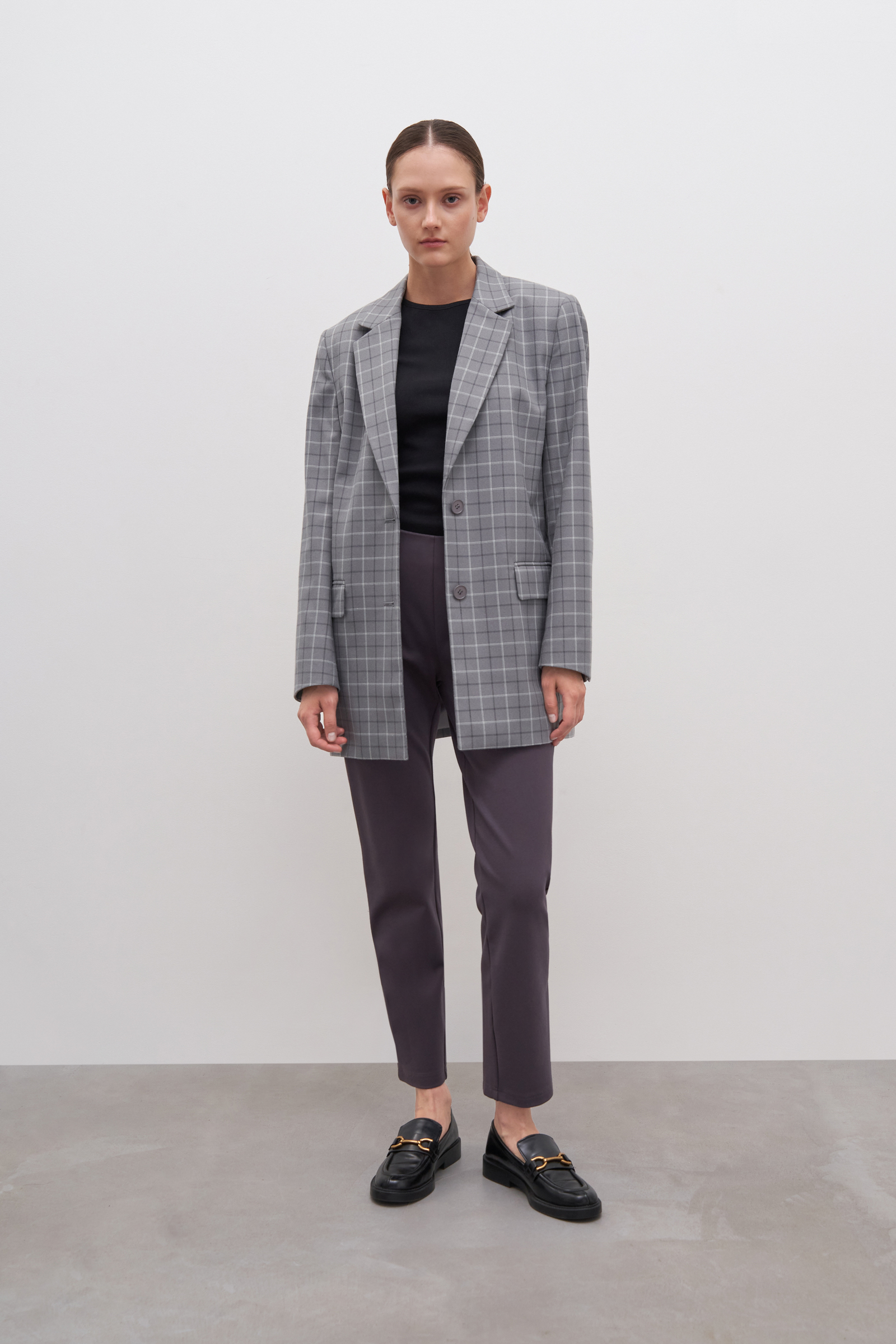 Прямые укороченные брюки