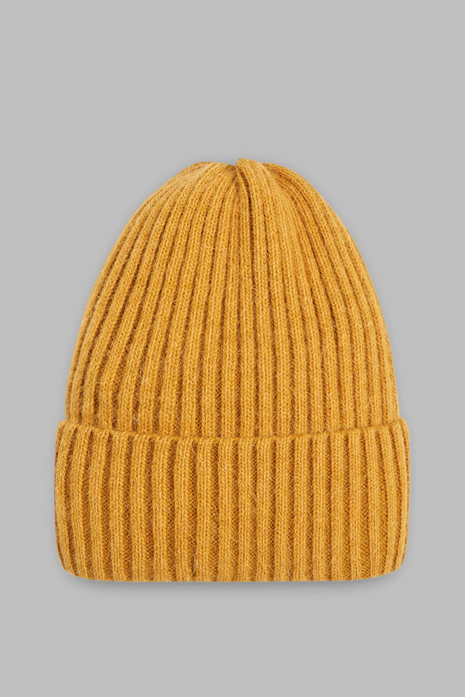 Шапка Finn Flare базовая с ангорой и шерстью, желтый, арт. FAC111101