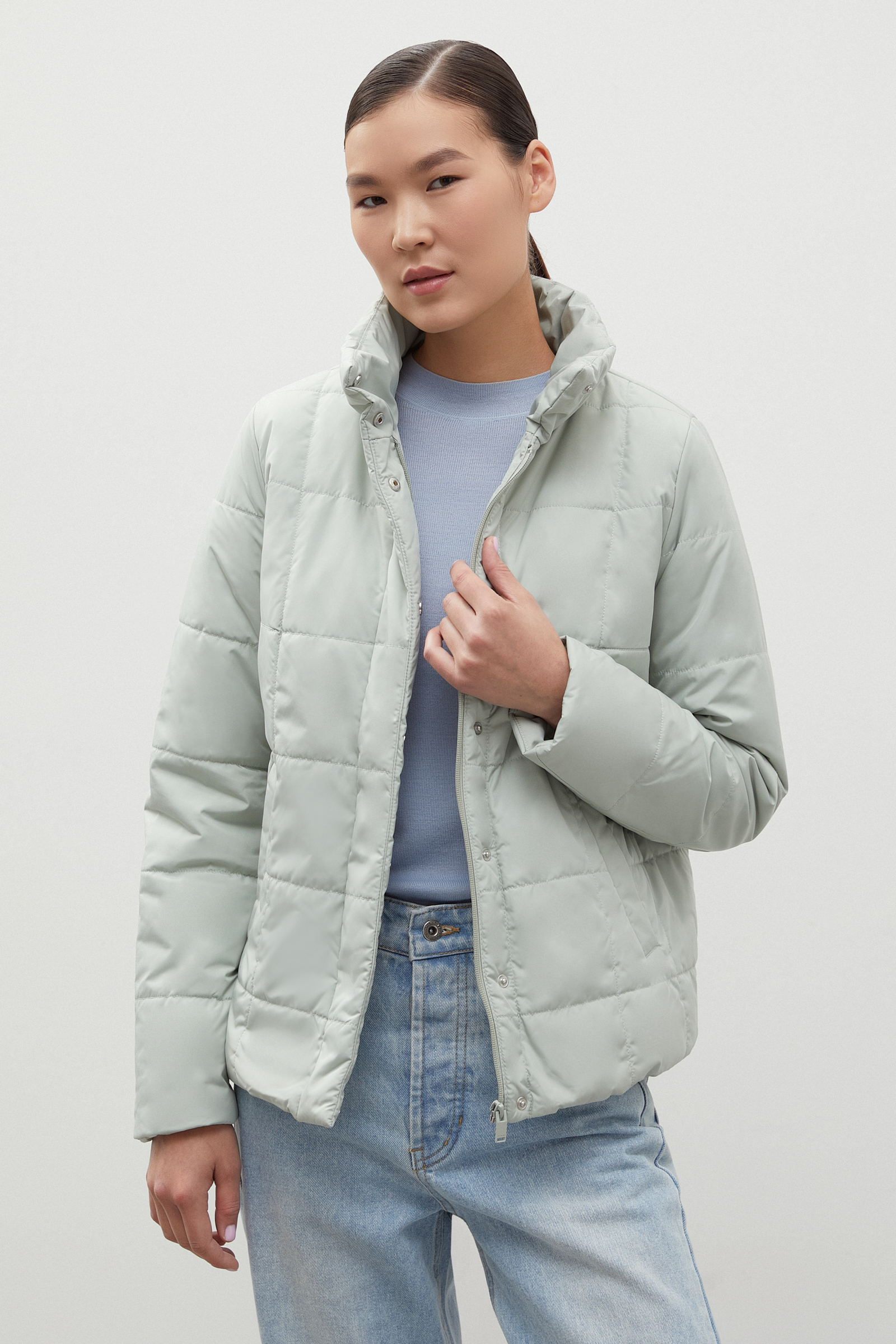 

Куртка утепленная с воротником-стойкой, 536 sea foam, Куртка утепленная с воротником-стойкой