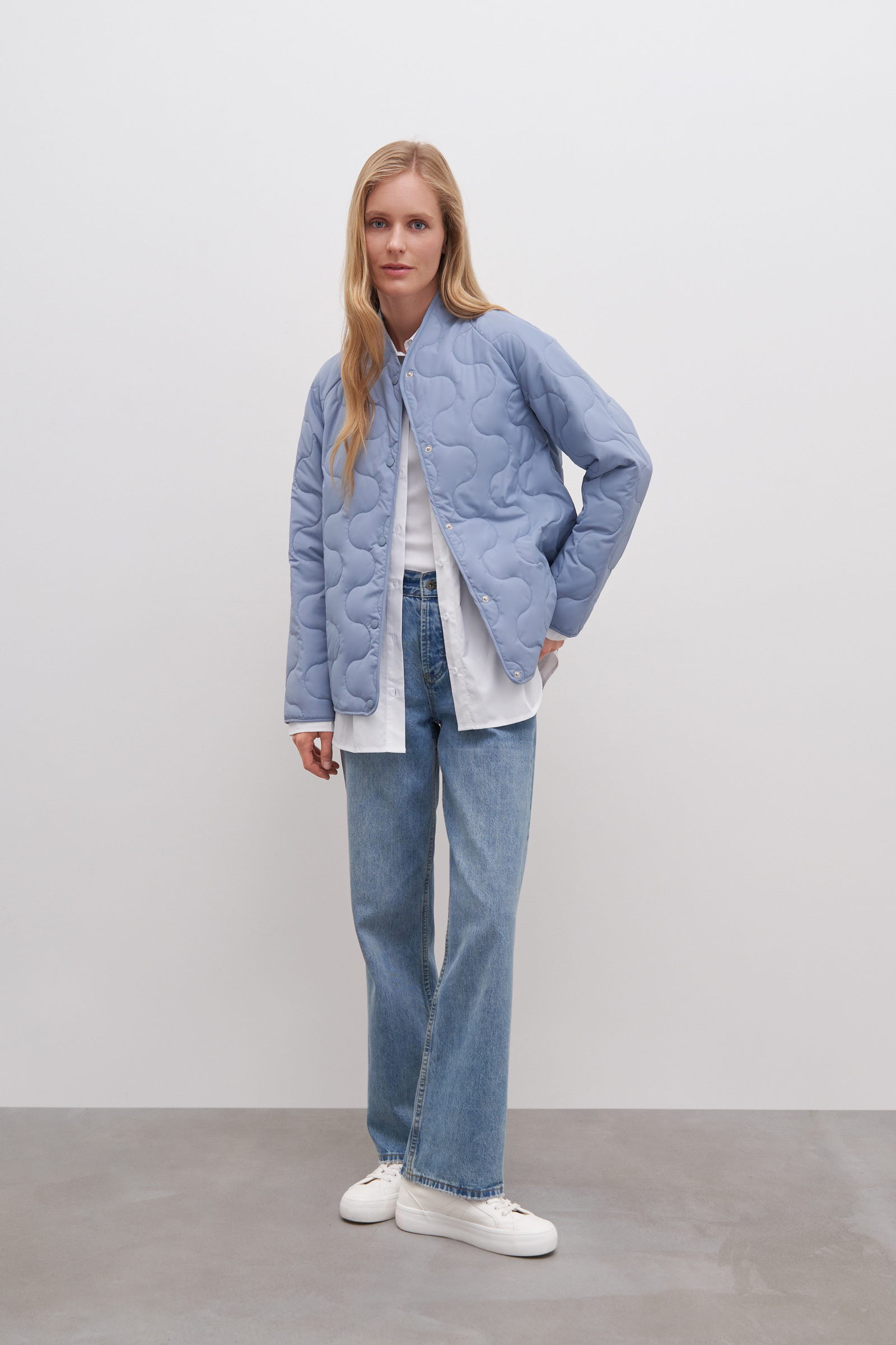 Куртка утепленная с воротником-стойкой