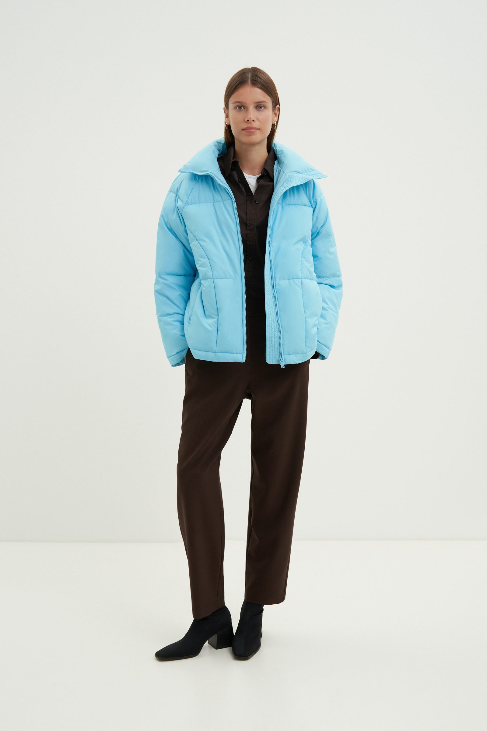 Куртка утепленная с воротником-стойкой