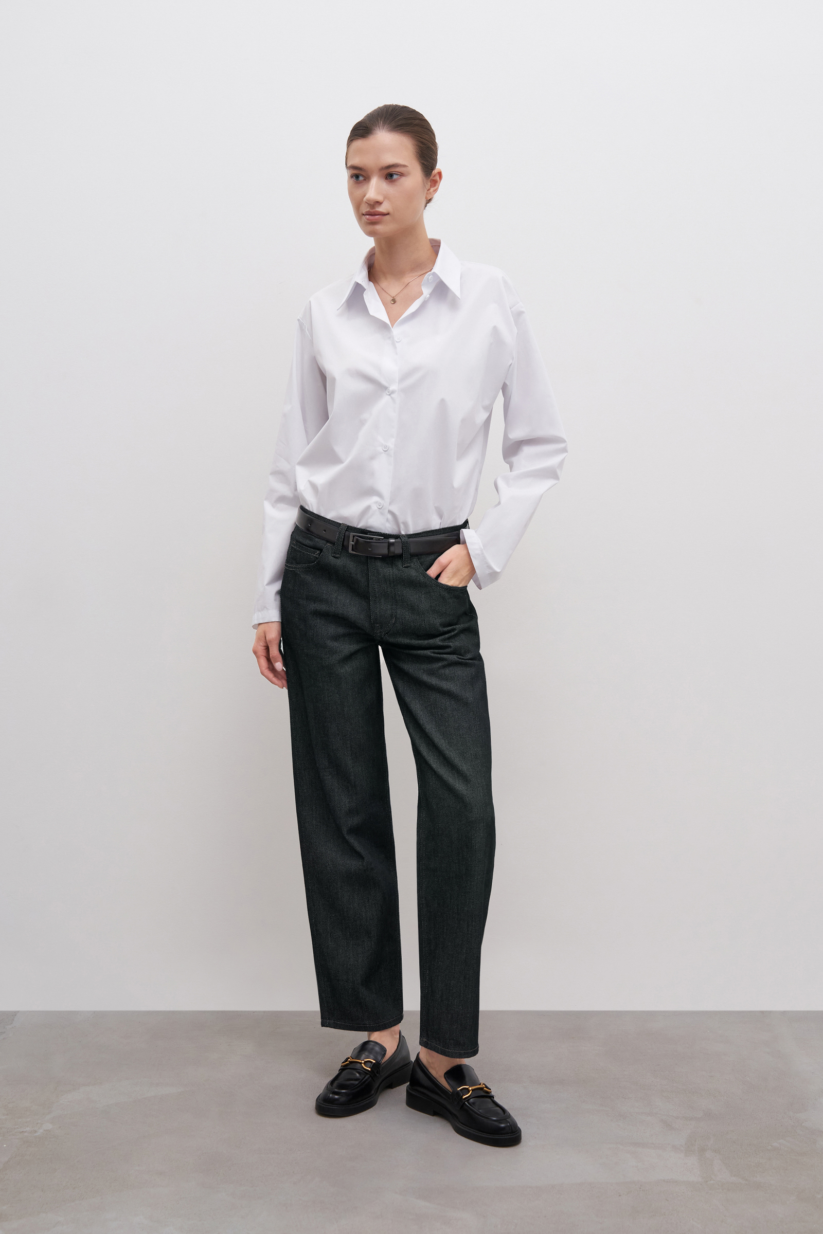 Джинсы straight fit женские
