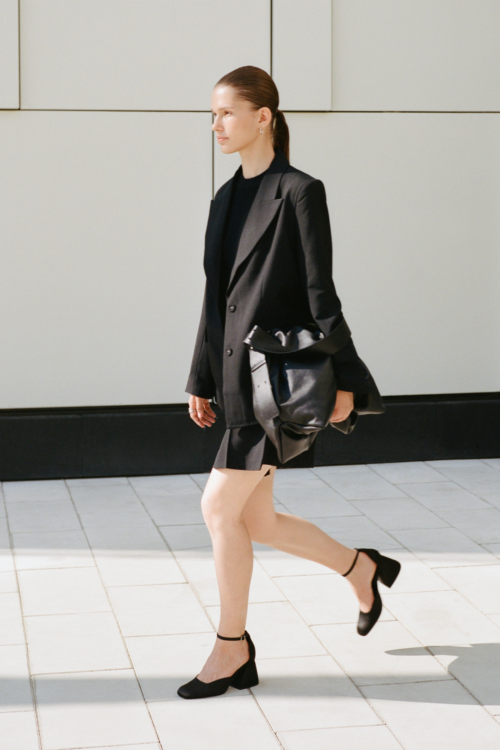 

Однобортный жакет свободного силуэта, 200 black, Однобортный жакет свободного силуэта