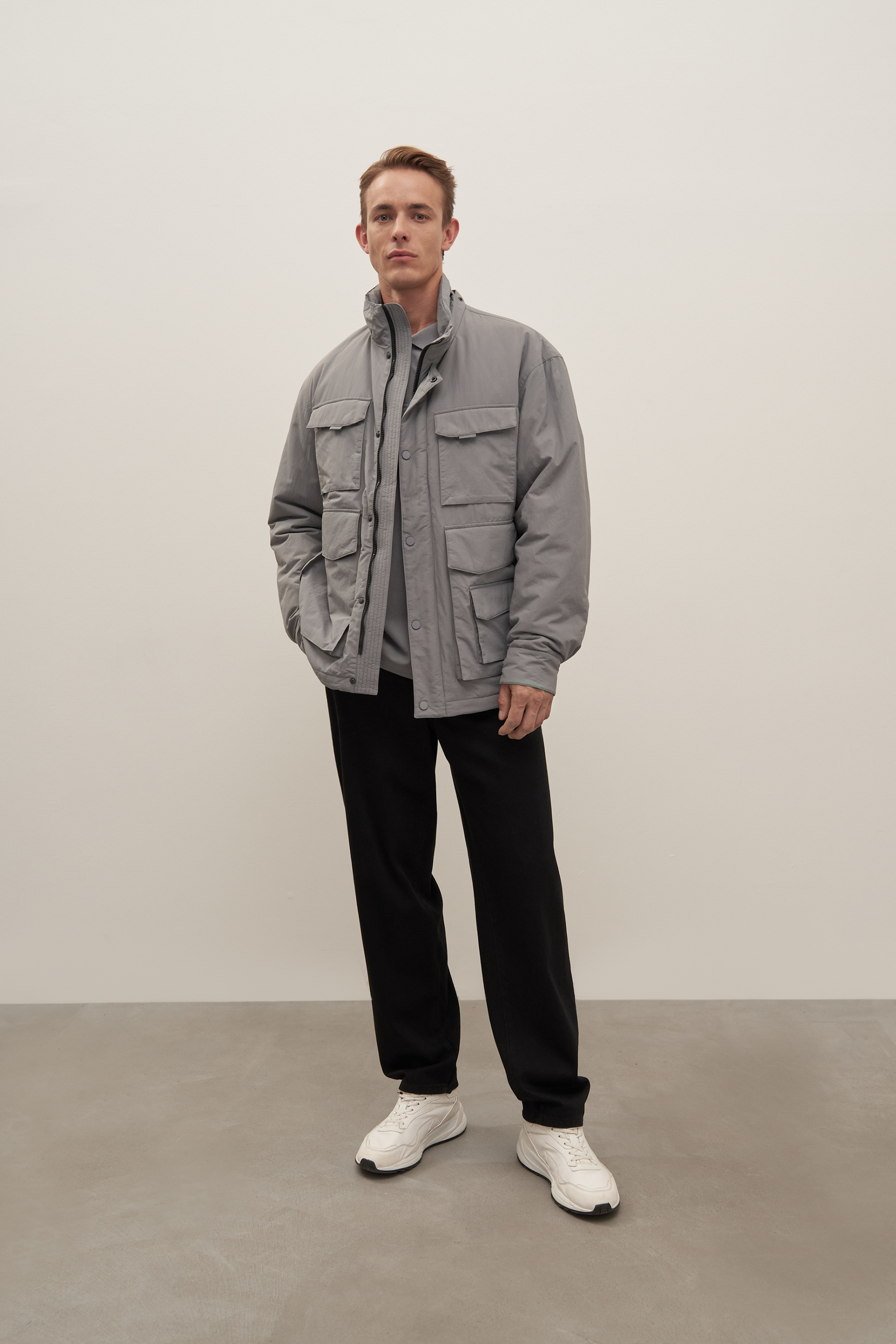 Куртка утепленная с воротником-стойкой