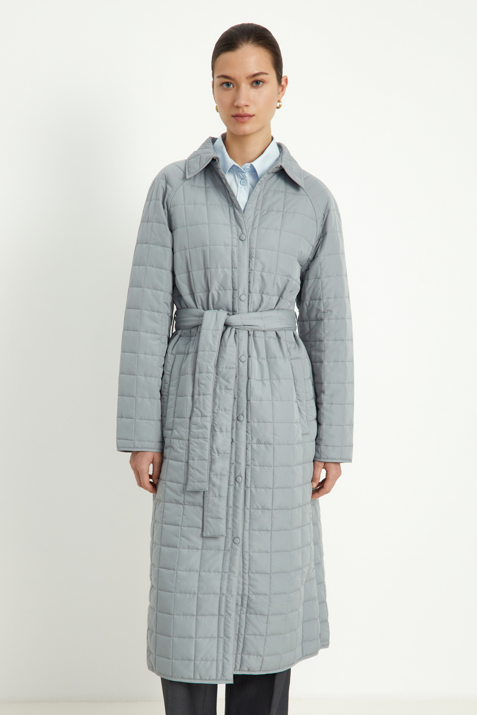 

Пальто утепленное с поясом, 216 iron, Пальто утепленное с поясом