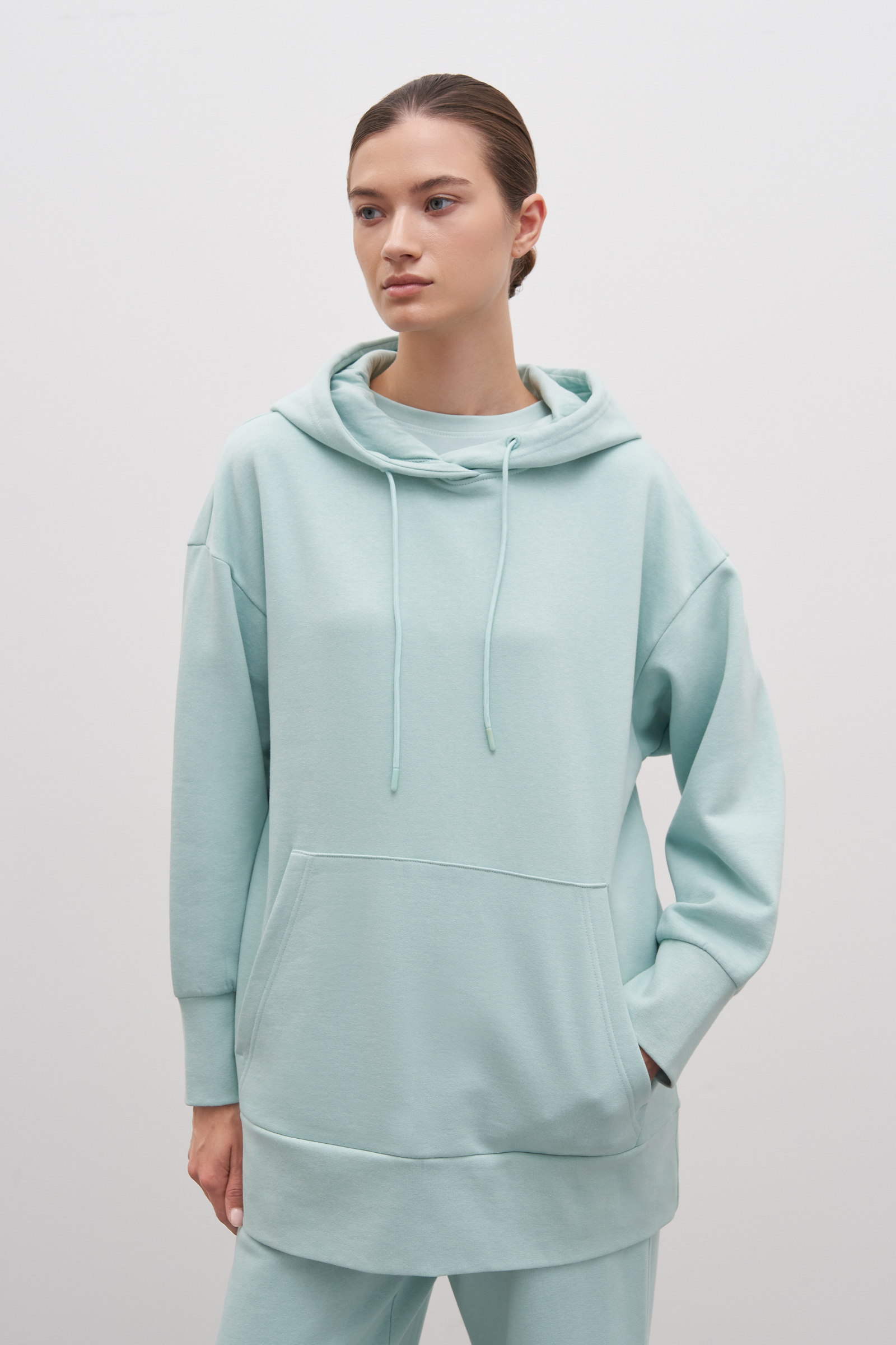 Худи свободного силуэта из хлопка