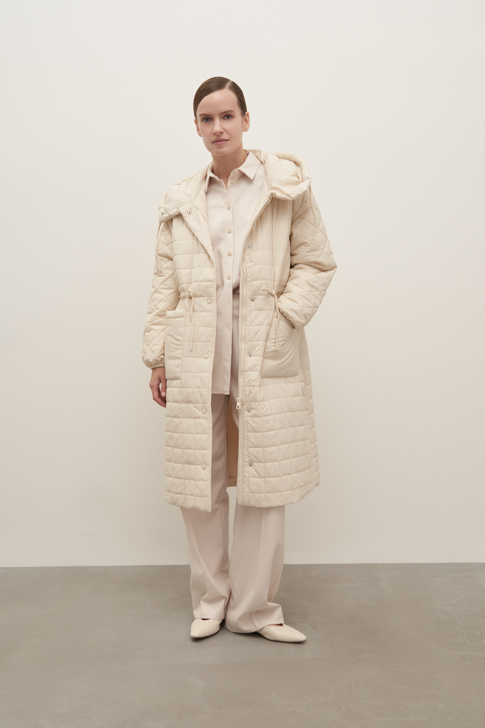 Пальто утепленное с капюшоном пальто утепленное с капюшоном в клетку 9 мес 71 см розовый