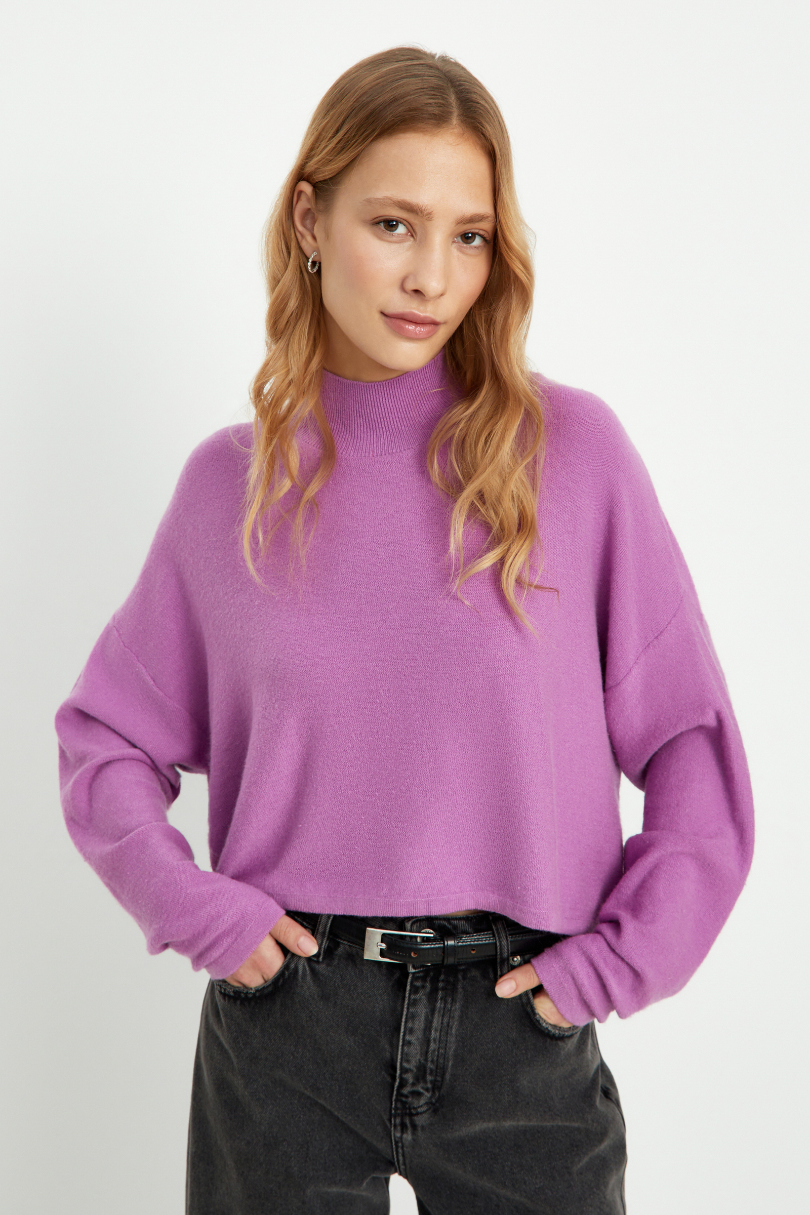 

Трикотажный джемпер с кашемиром, 835 dahlia, Трикотажный джемпер с кашемиром