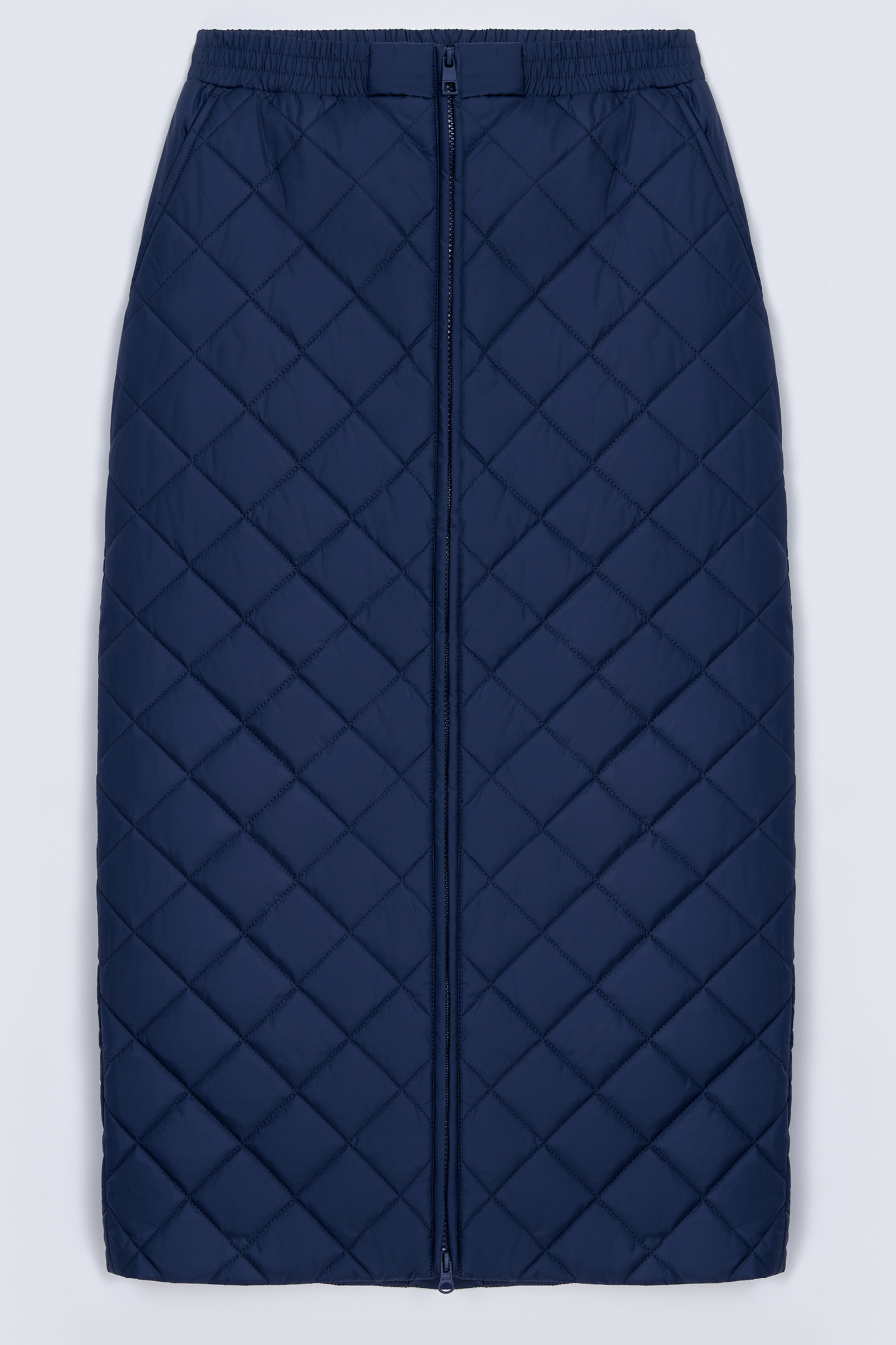 

Утепленная юбка-миди прямого кроя, 101 cosmic blue, Утепленная юбка-миди прямого кроя