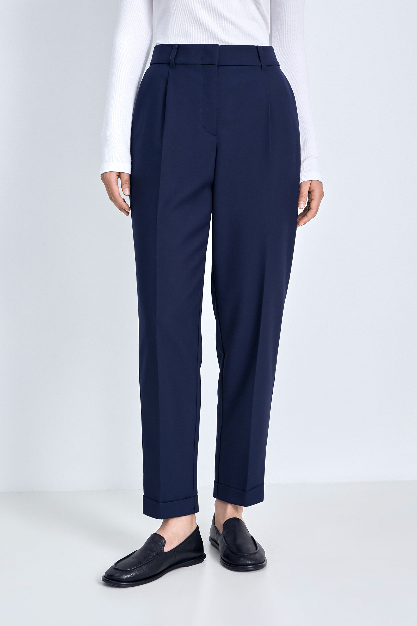 

Брюки зауженного силуэта, 101 cosmic blue, Брюки зауженного силуэта