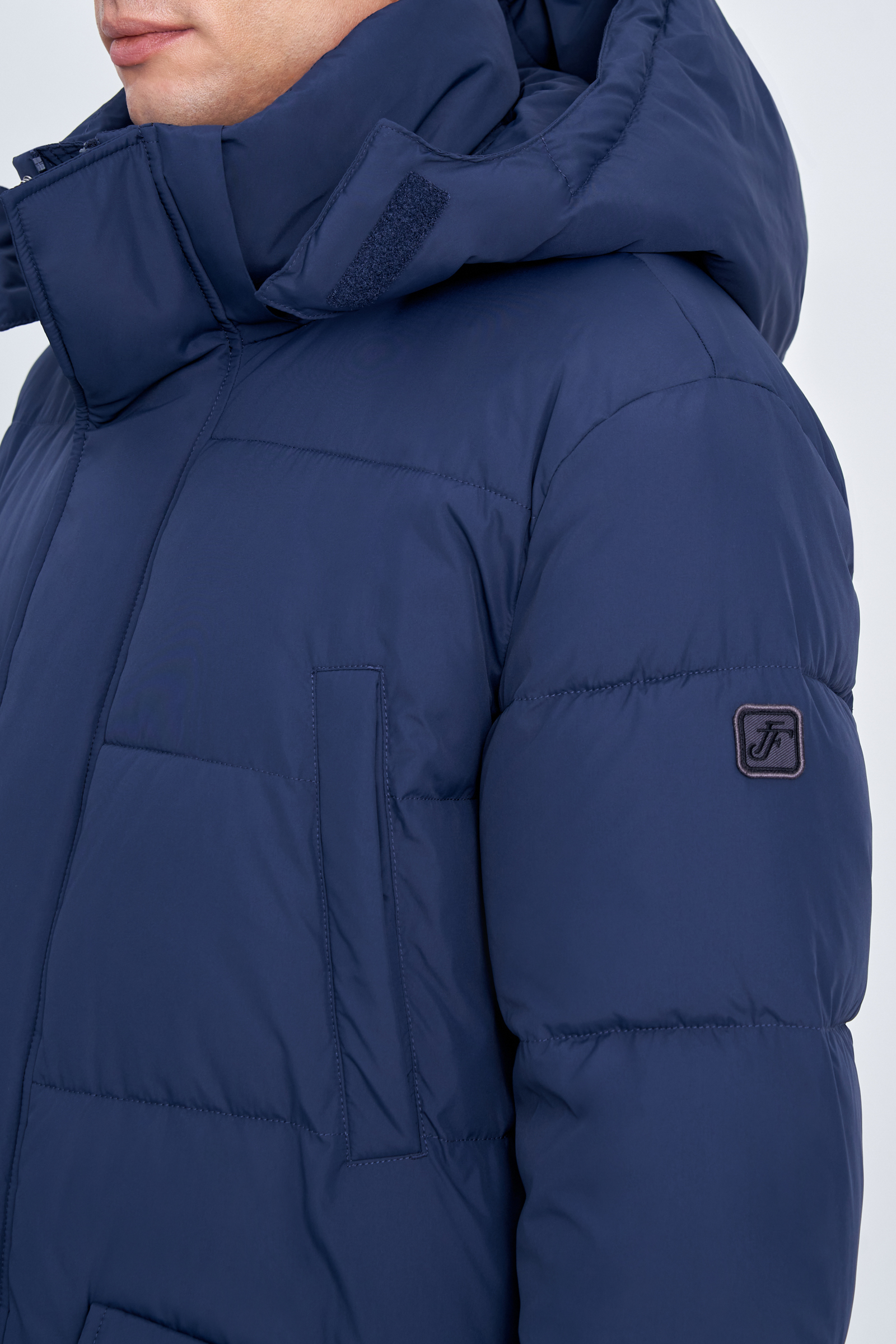 

Однобортное пальто с капюшоном, 200 black, Однобортное пальто с капюшоном